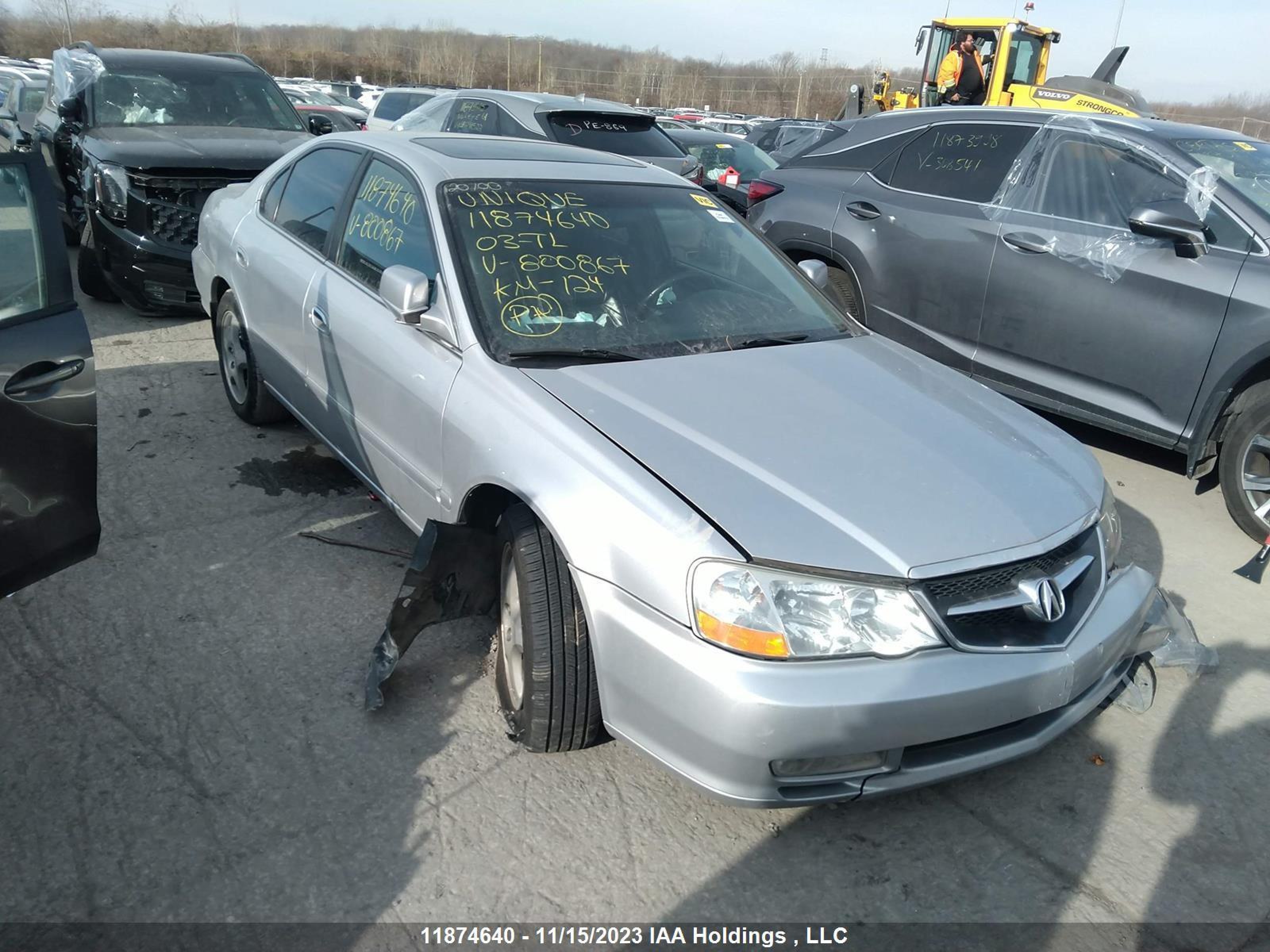 acura tl 2003 19uua56693a800867