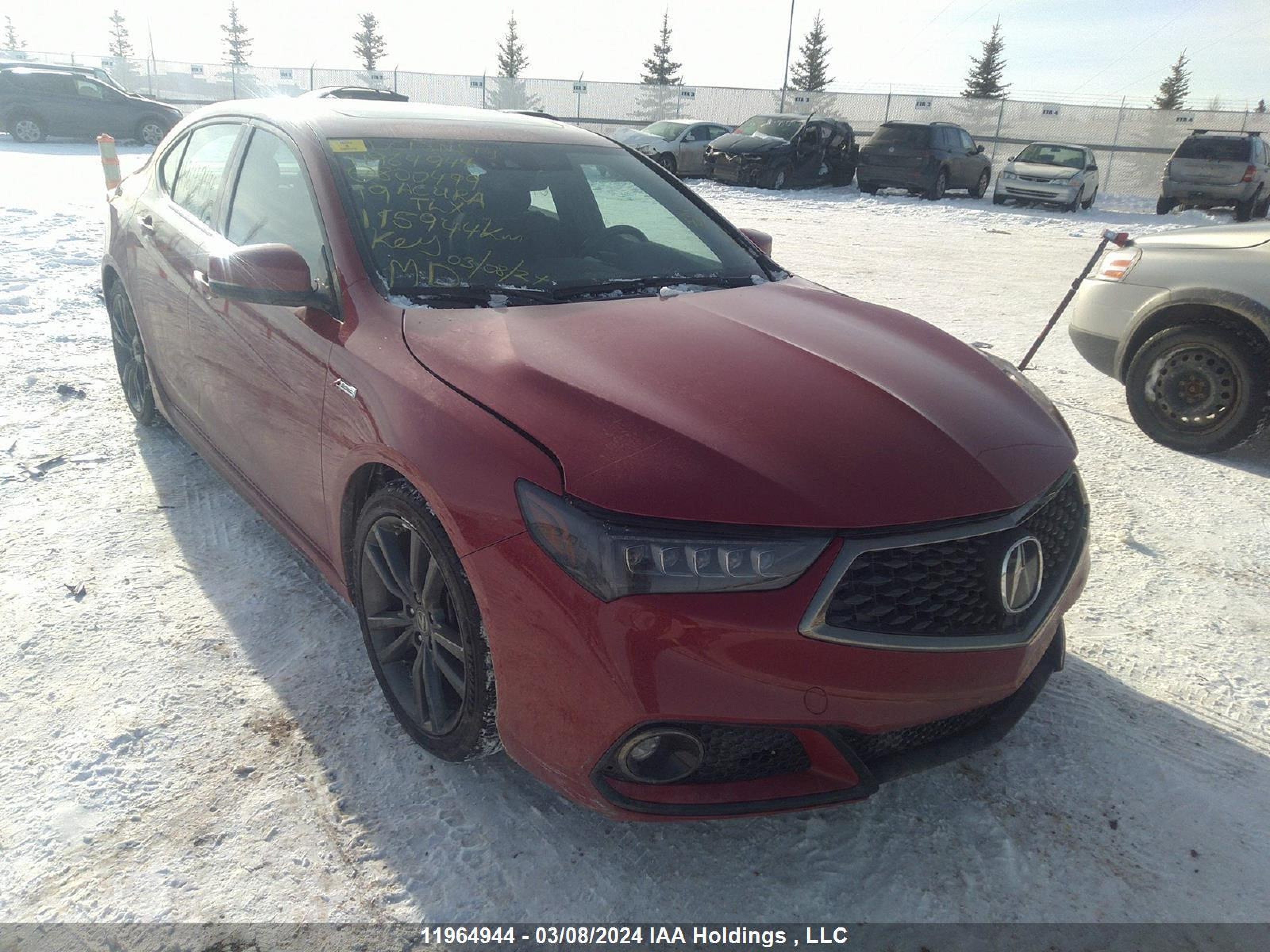 acura tlx 2019 19uub1f60ka800499