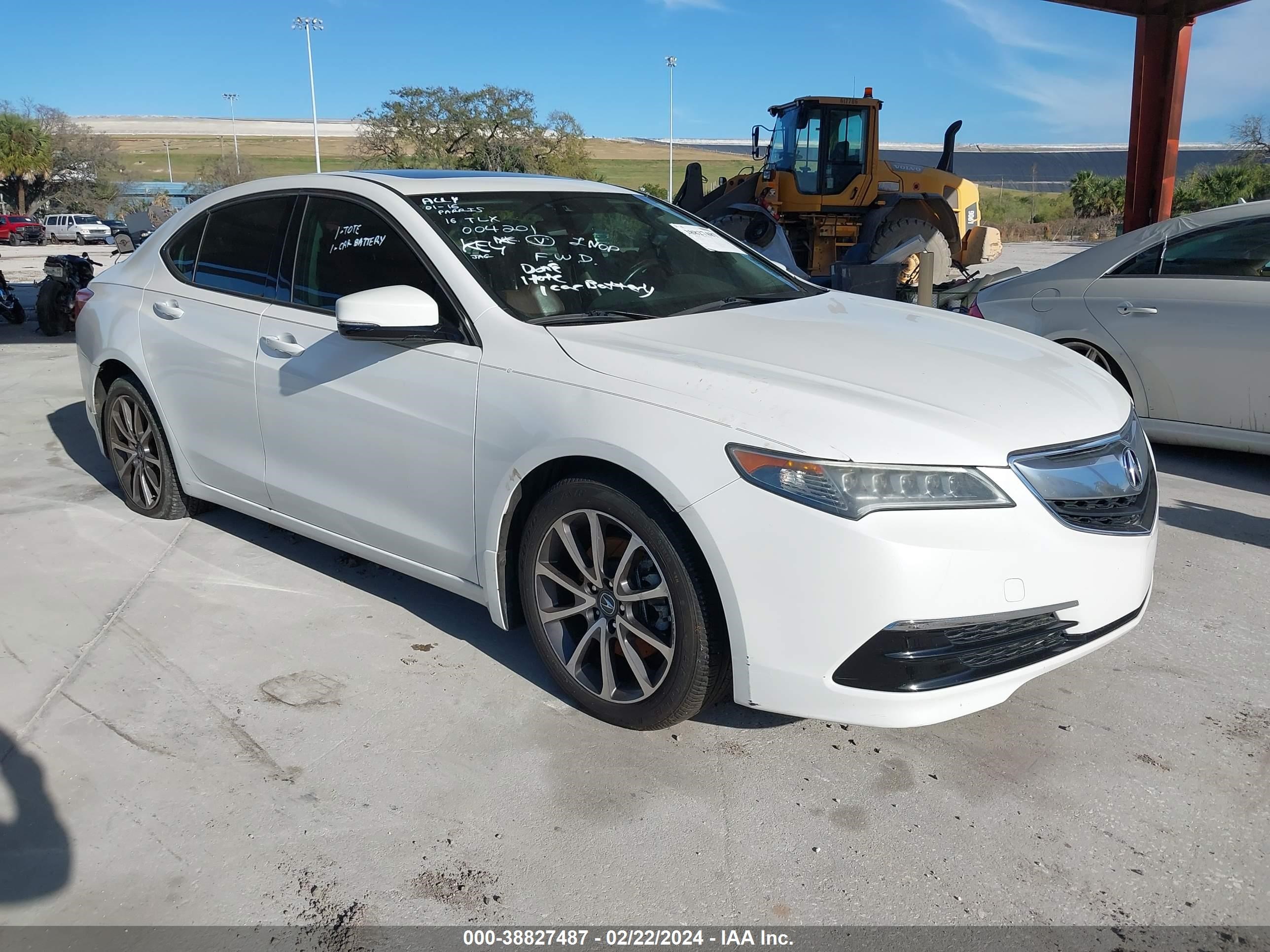 acura tlx 2016 19uub2f56ga004201