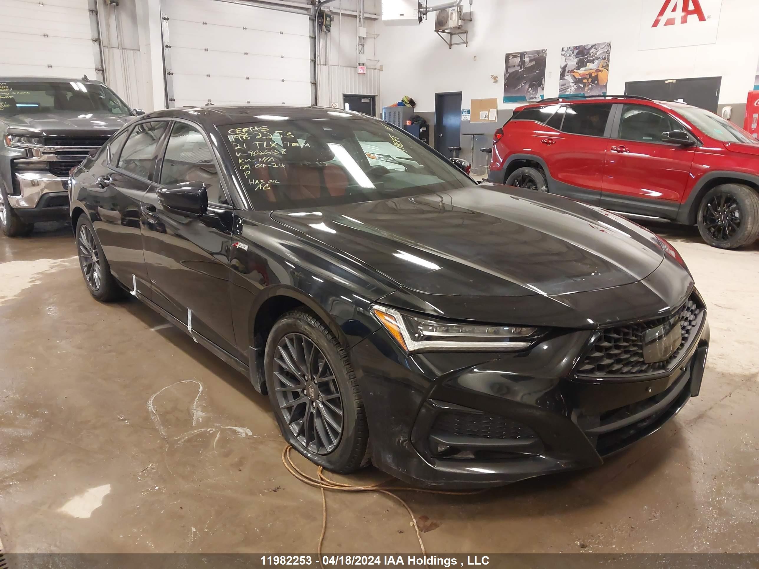 acura tlx 2021 19uub6f5xma802638