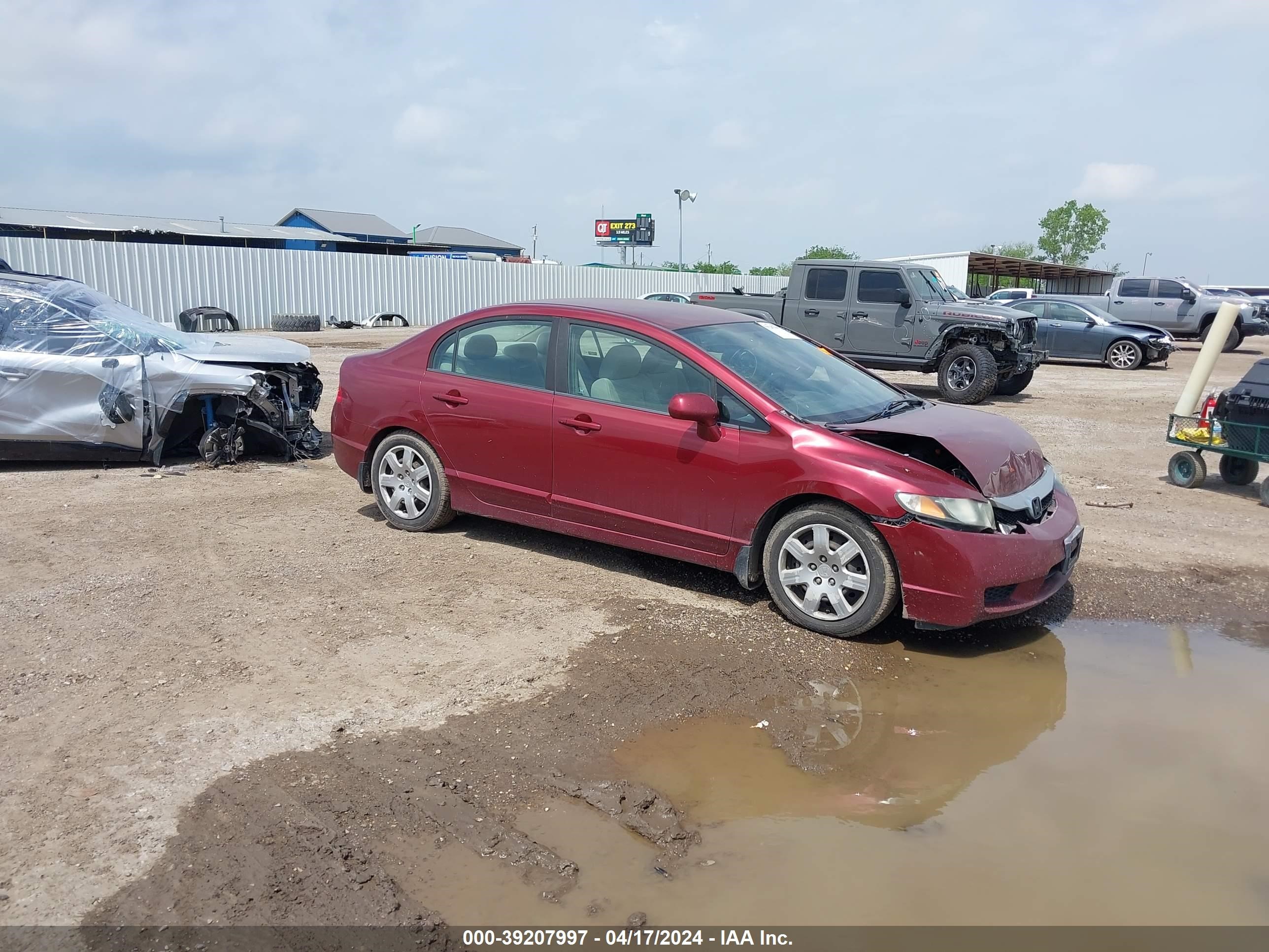 honda civic 2009 19xfa16579e000999