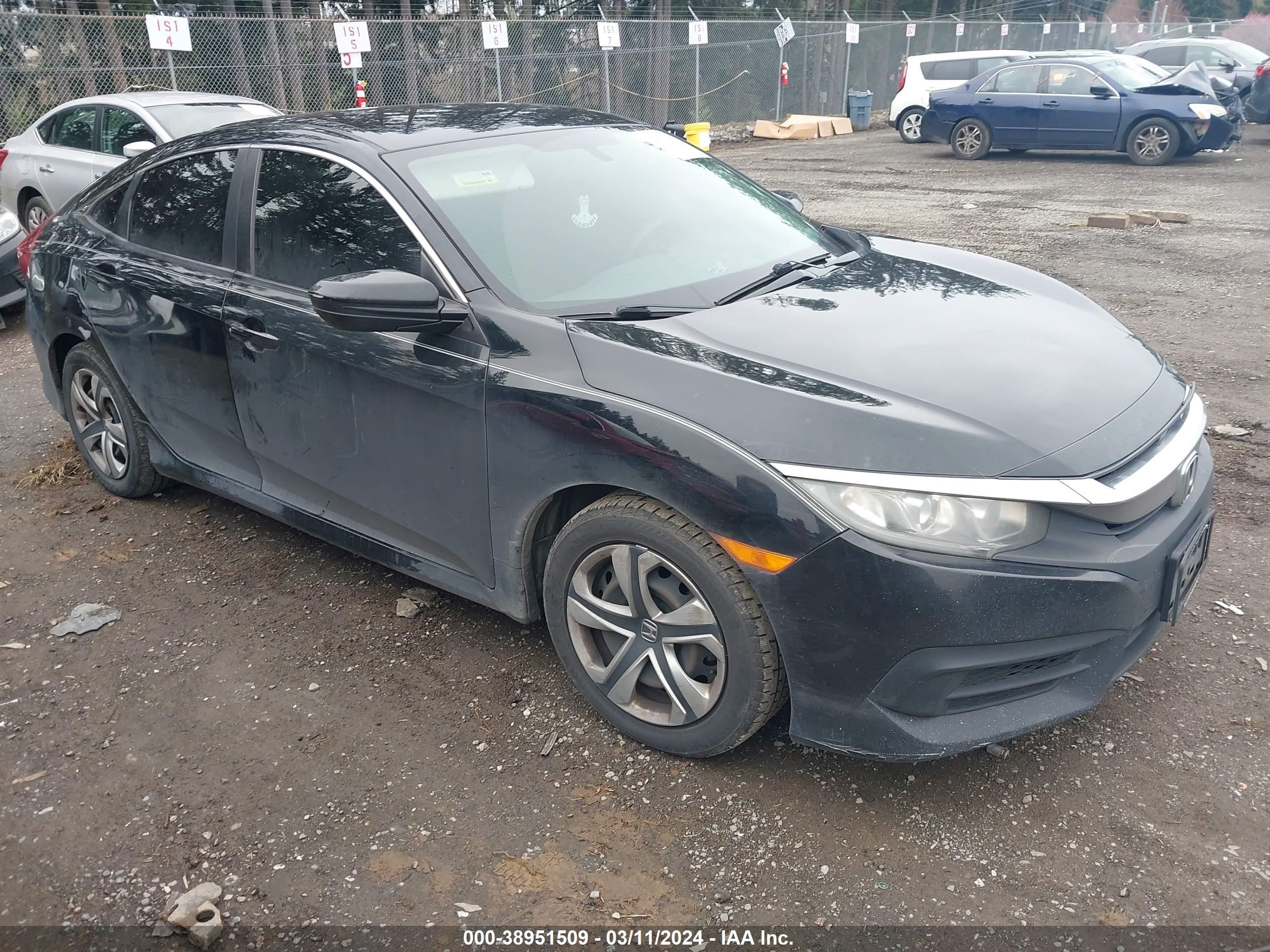 honda civic 2016 19xfc2f52ge229393