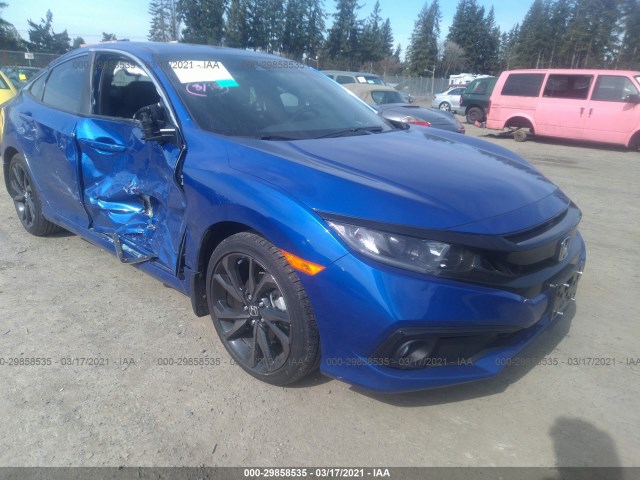 honda civic sedan 2020 19xfc2f87le200394