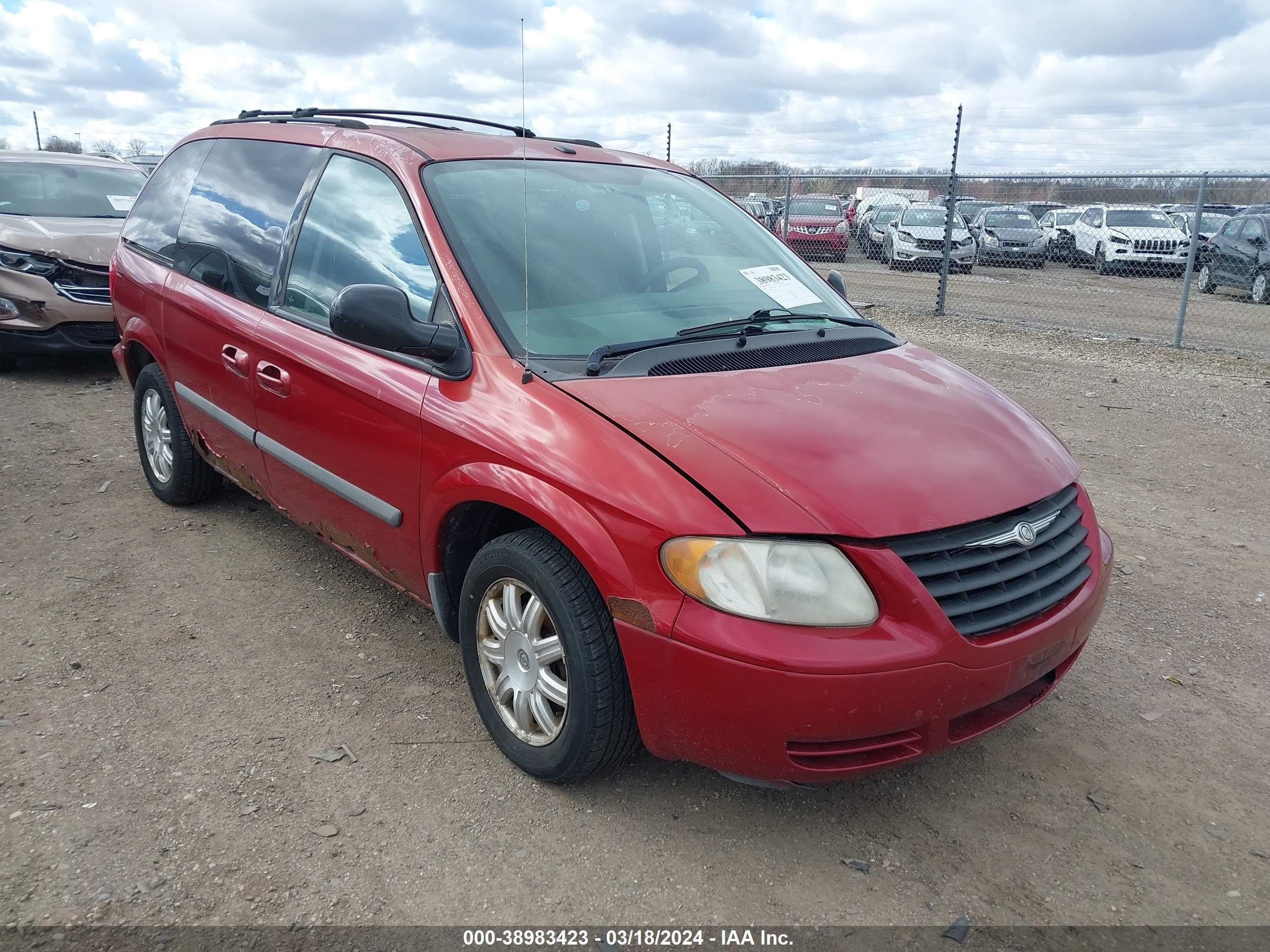 chrysler town & country 2007 1a4gj45r57b122131