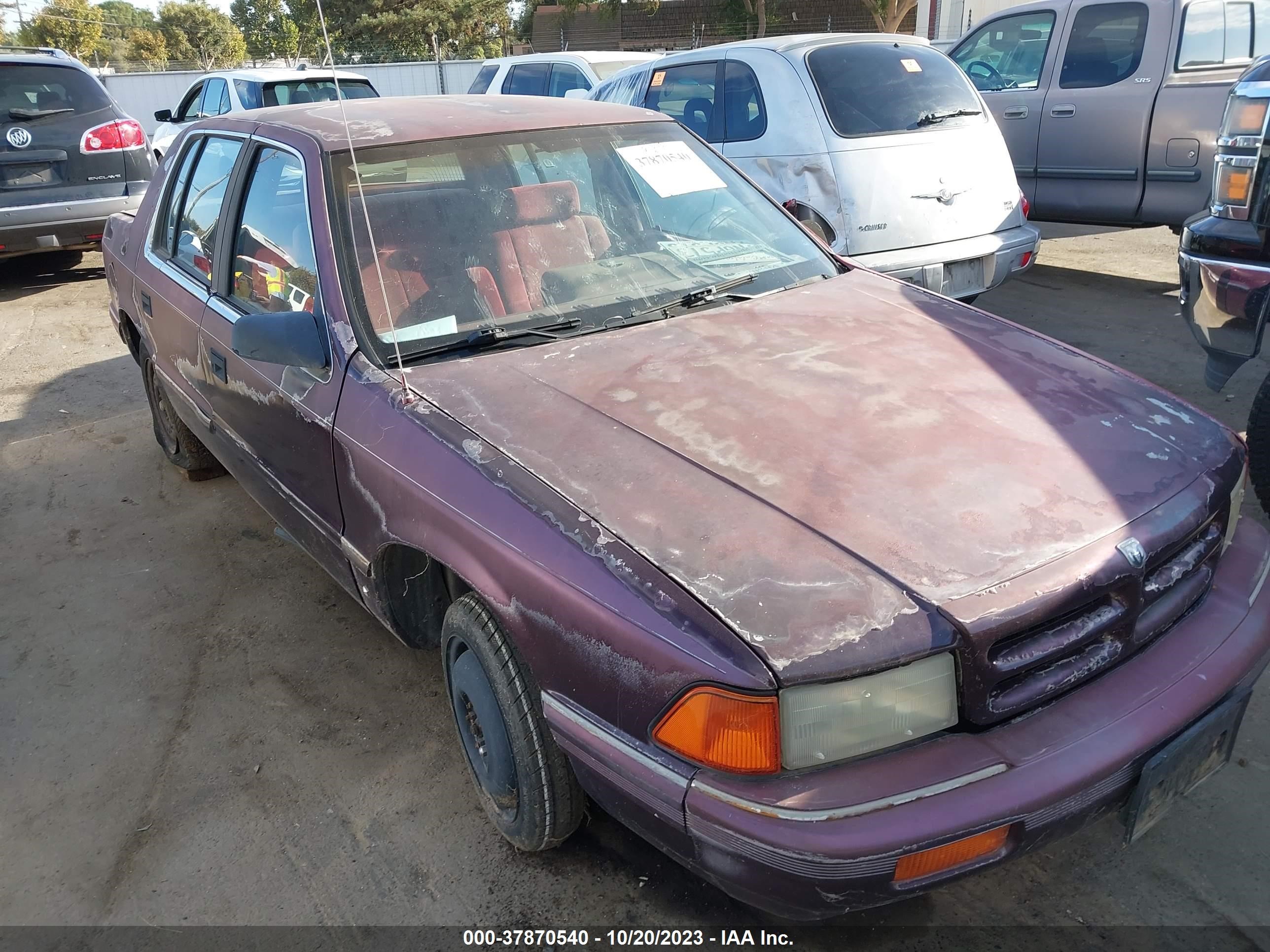 dodge spirit 1994 1b3aa46k2rf121495