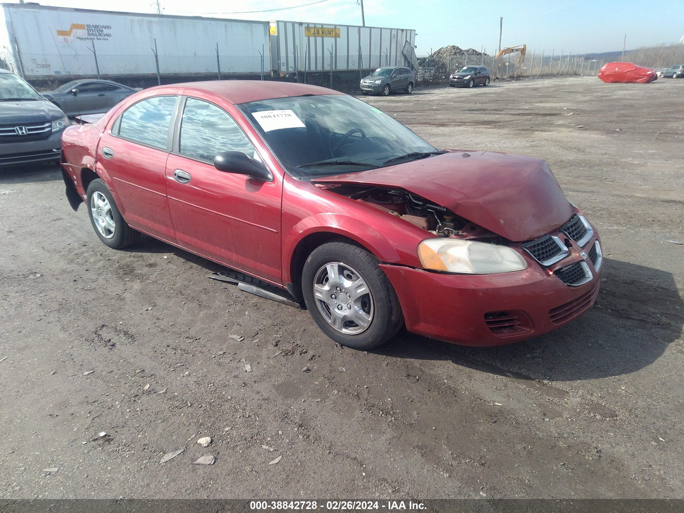 dodge stratus 2004 1b3el36x54n192674