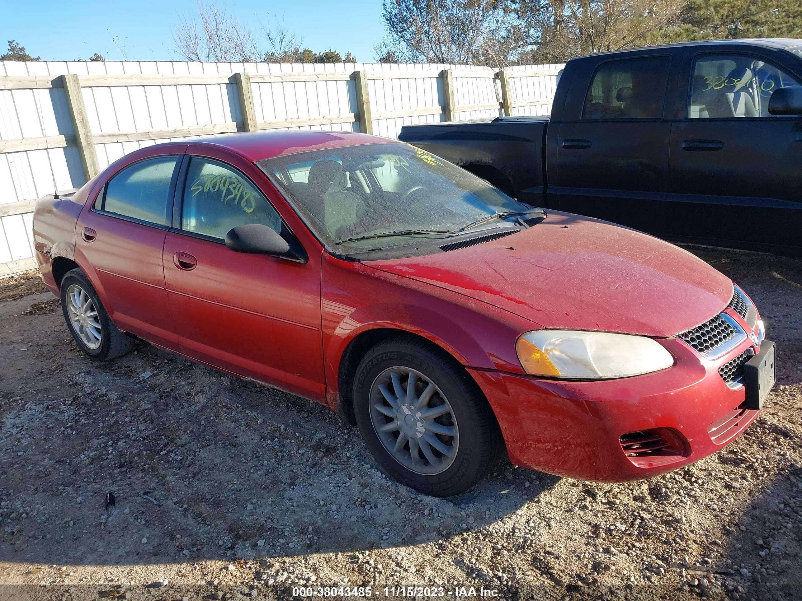 dodge stratus 2006 1b3el46x66n276186