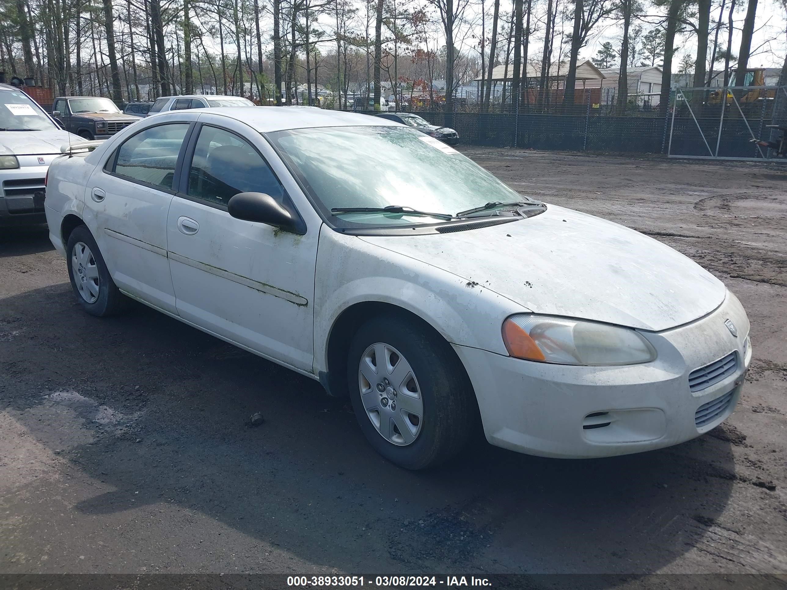 dodge stratus 2002 1b3el46x82n299978