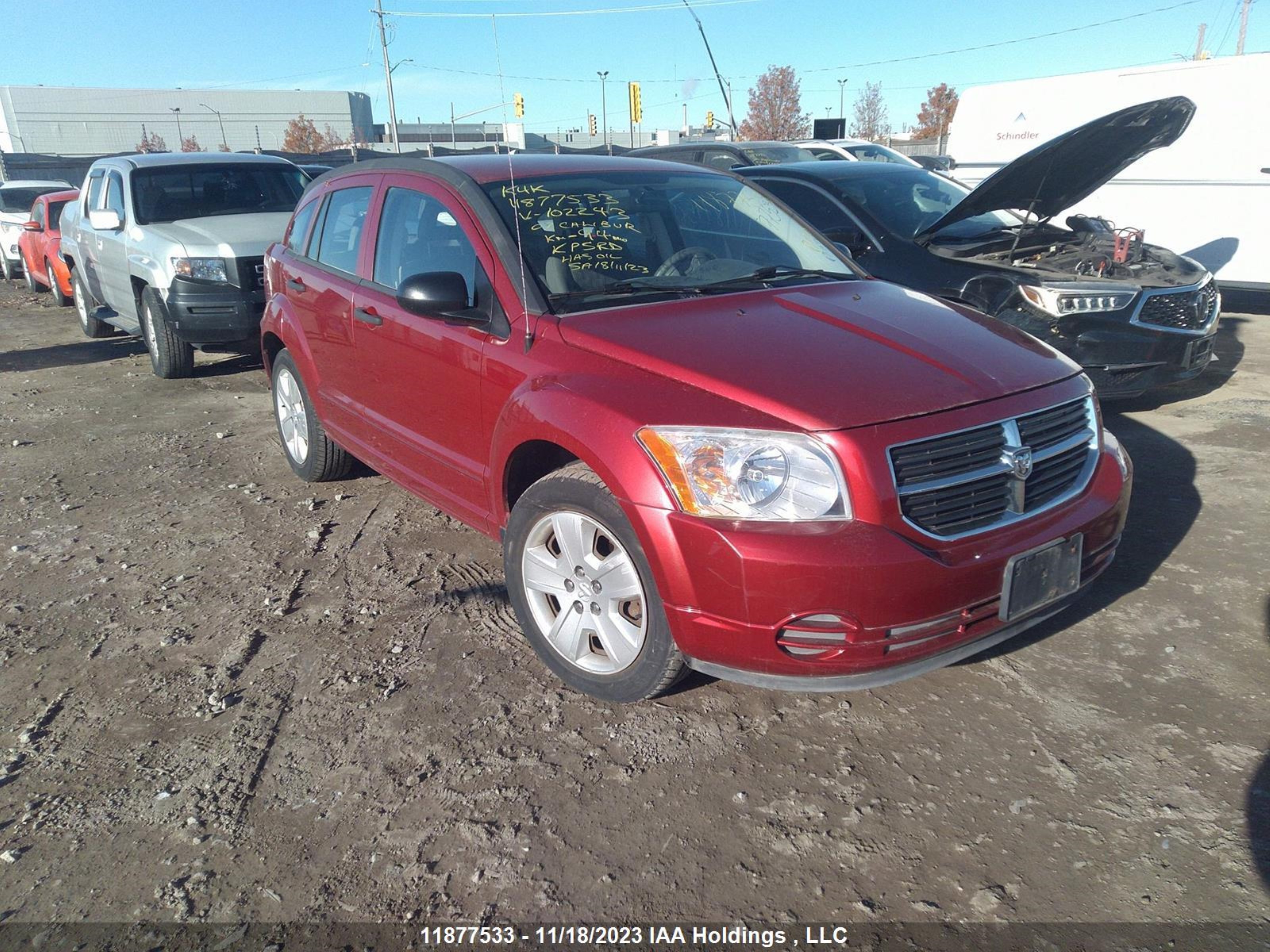 dodge caliber 2007 1b3hb48bx7d102243