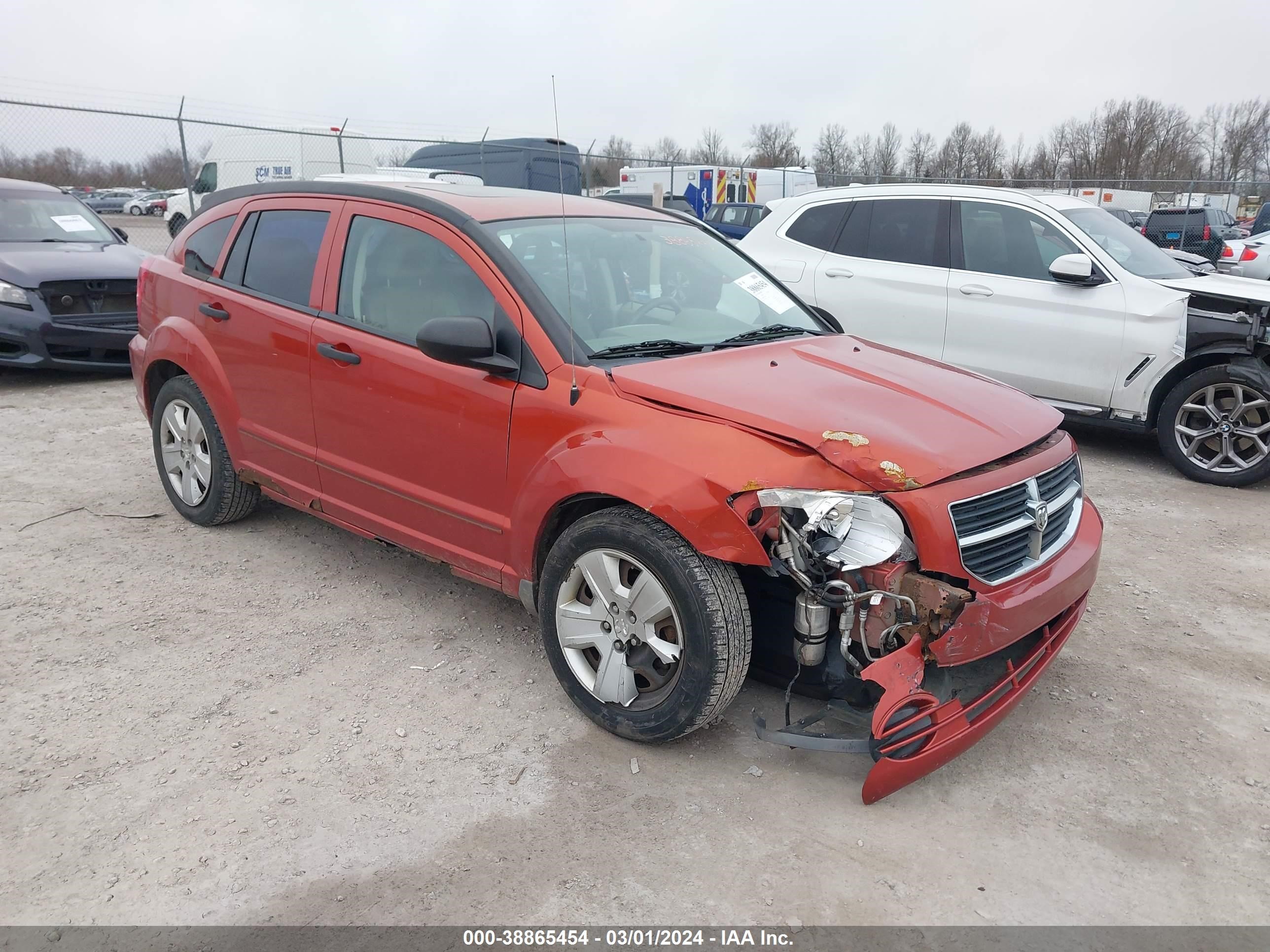 dodge caliber 2007 1b3hb48bx7d384335