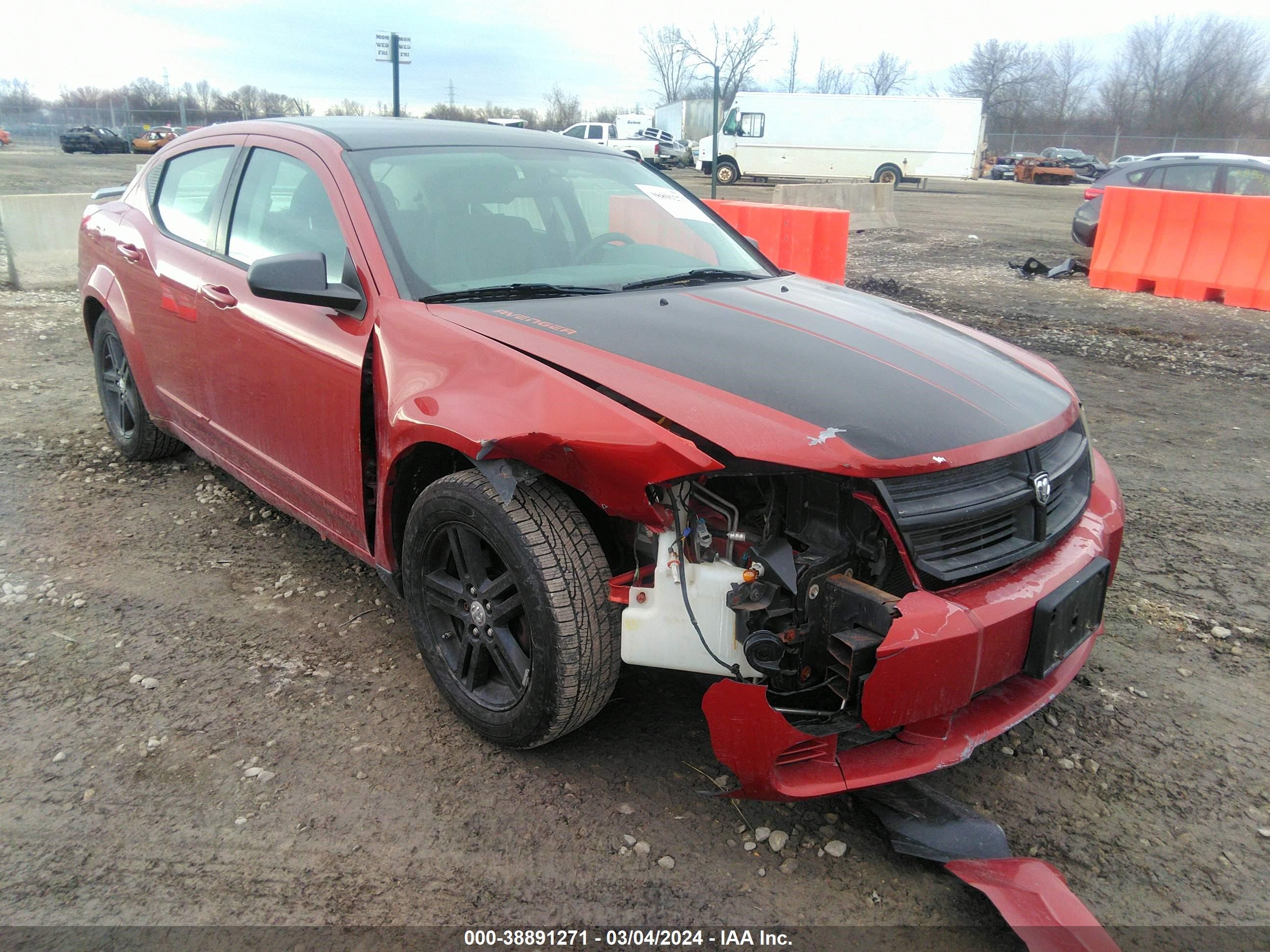 dodge avenger 2008 1b3lc56k78n153193