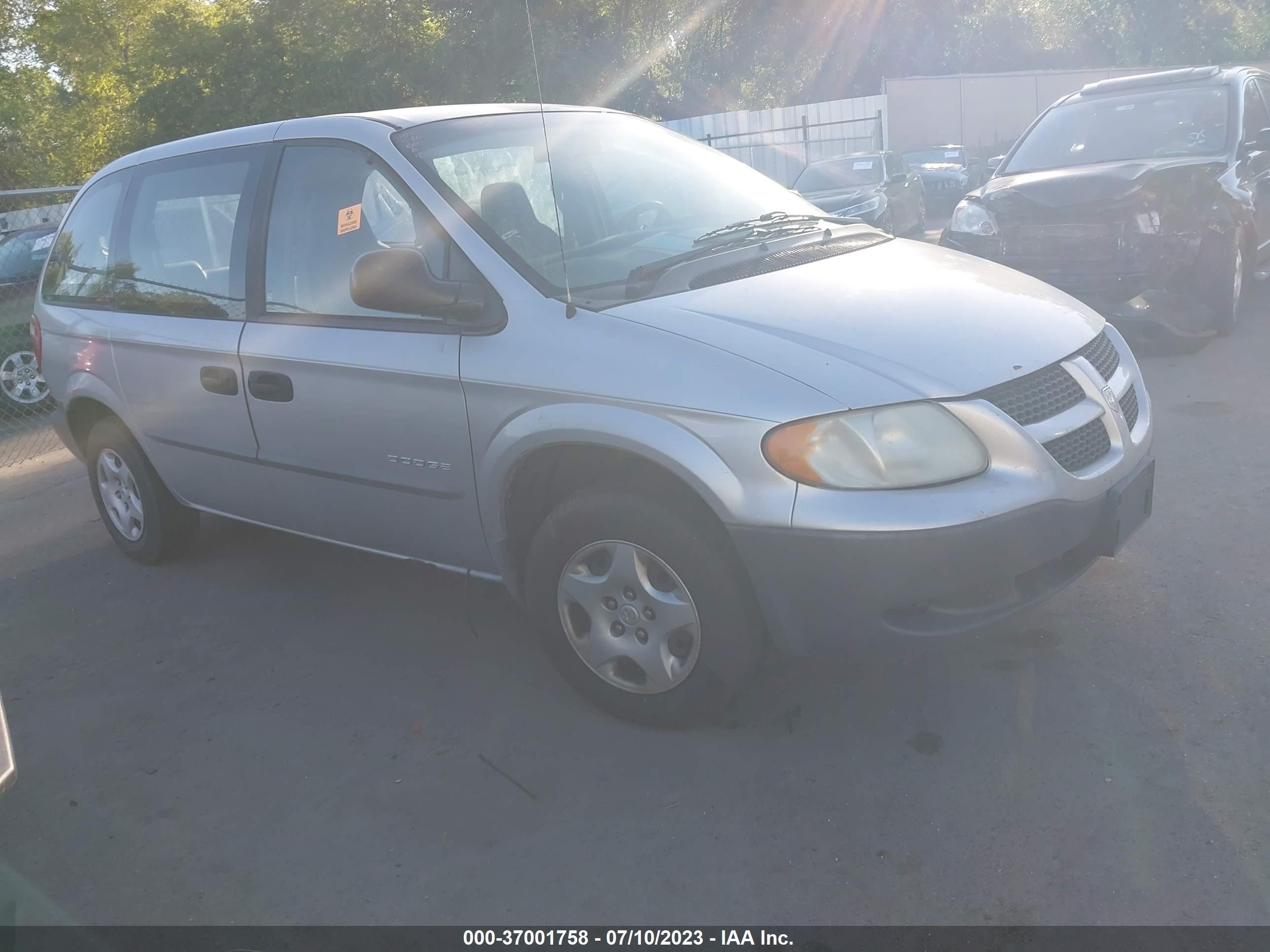 dodge caravan 2001 1b4gp25b71b109686