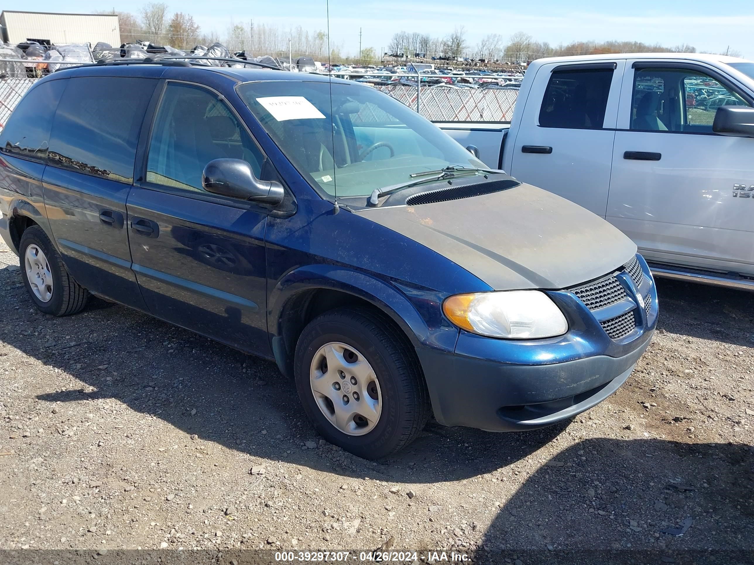 dodge caravan 2002 1b4gp25b92b640308