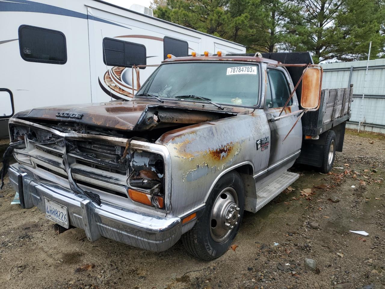 dodge d150 1989 1b6me3686ks186091