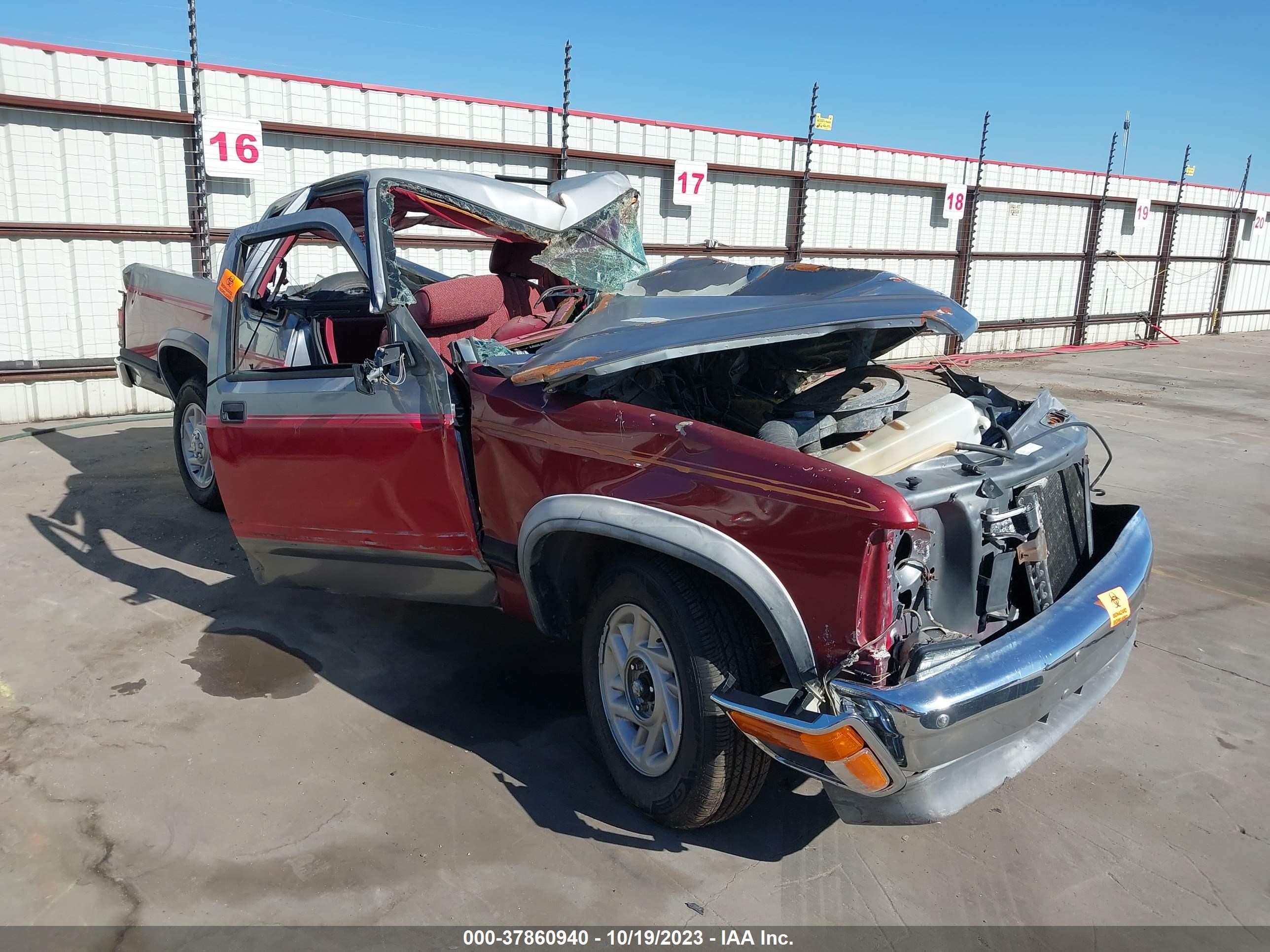 dodge dakota 1991 1b7fl23x2ms322932