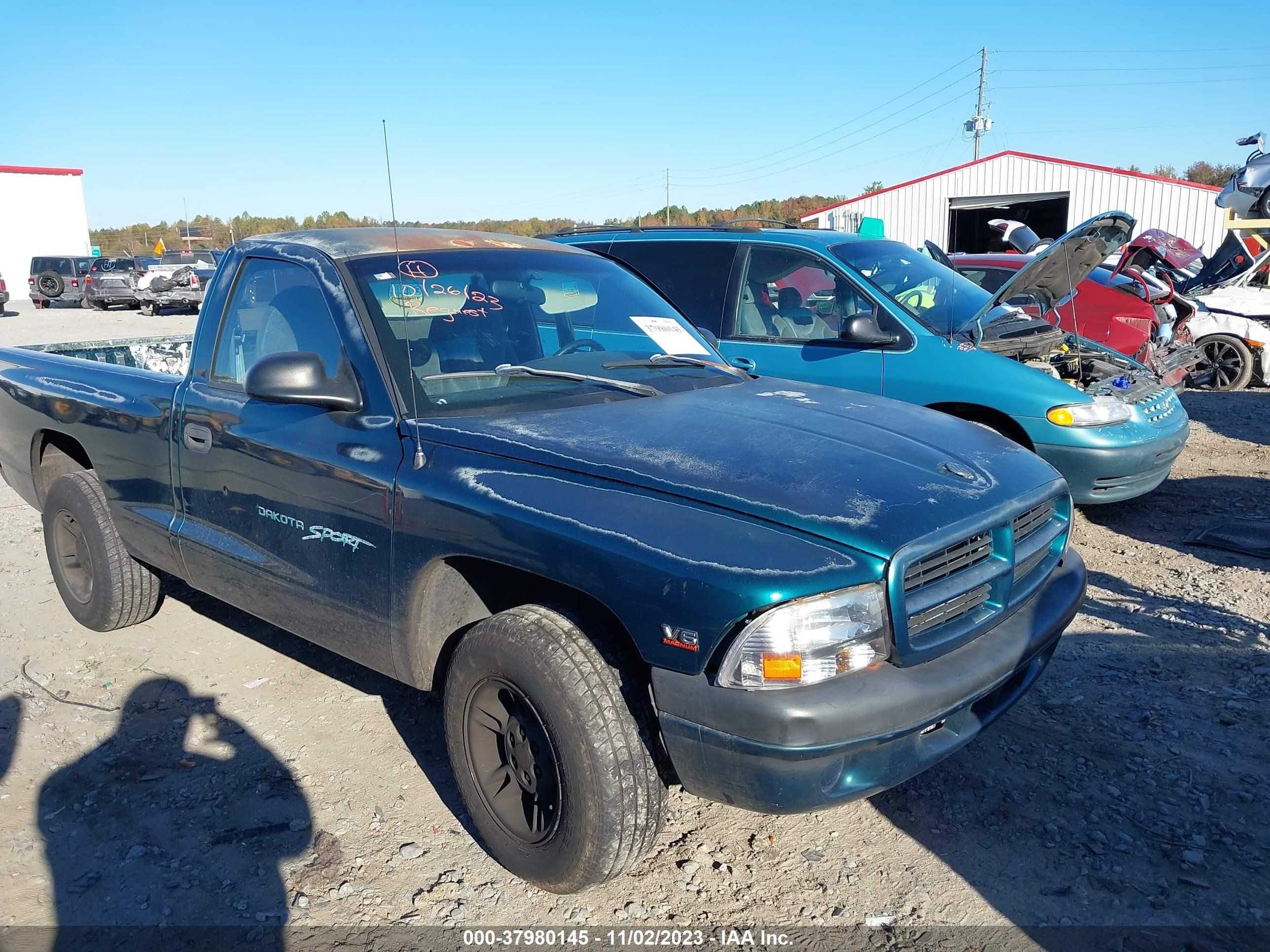 dodge dakota 1997 1b7fl26x5vs257930