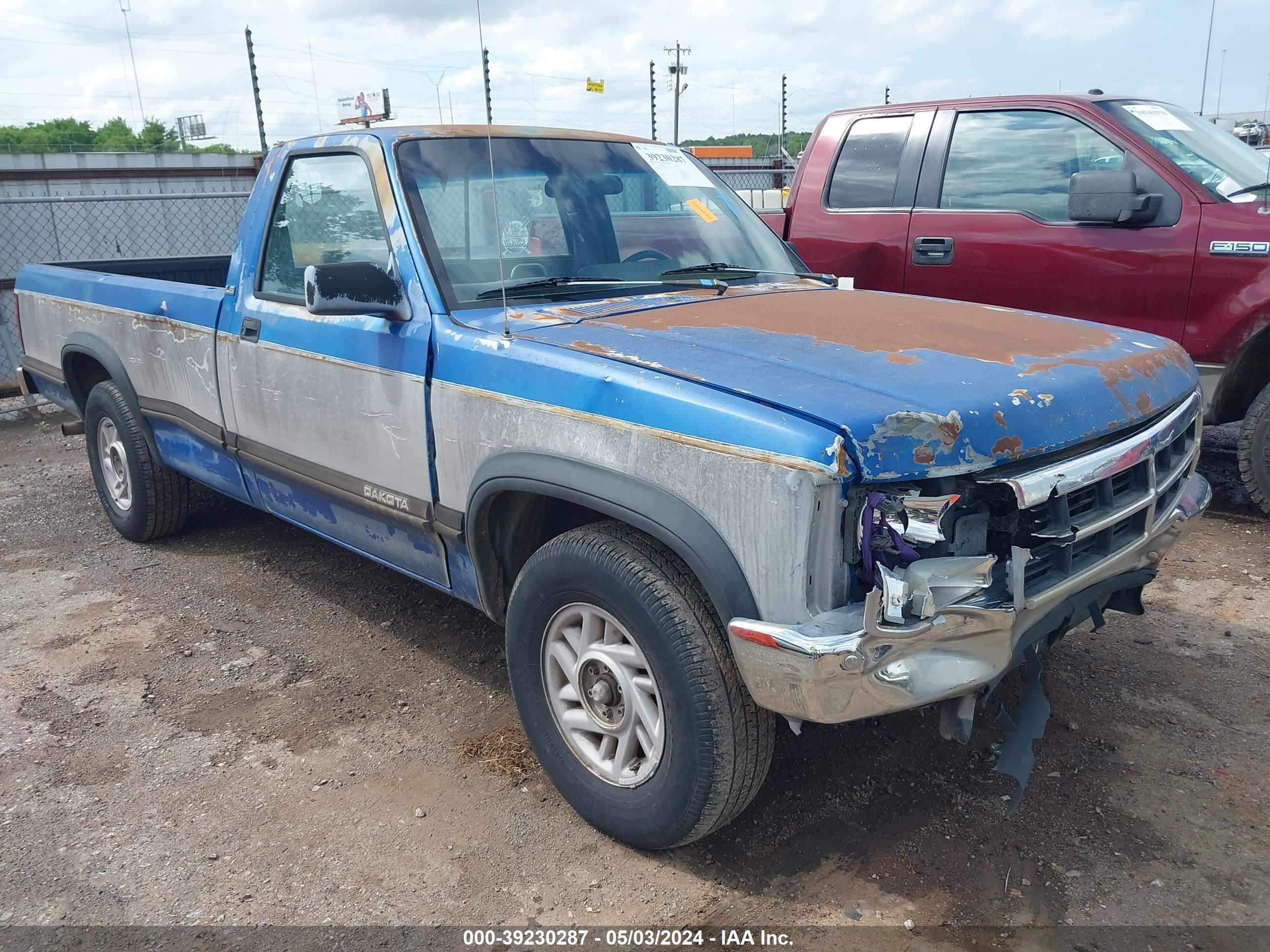 dodge dakota 1993 1b7fl26x9ps126681