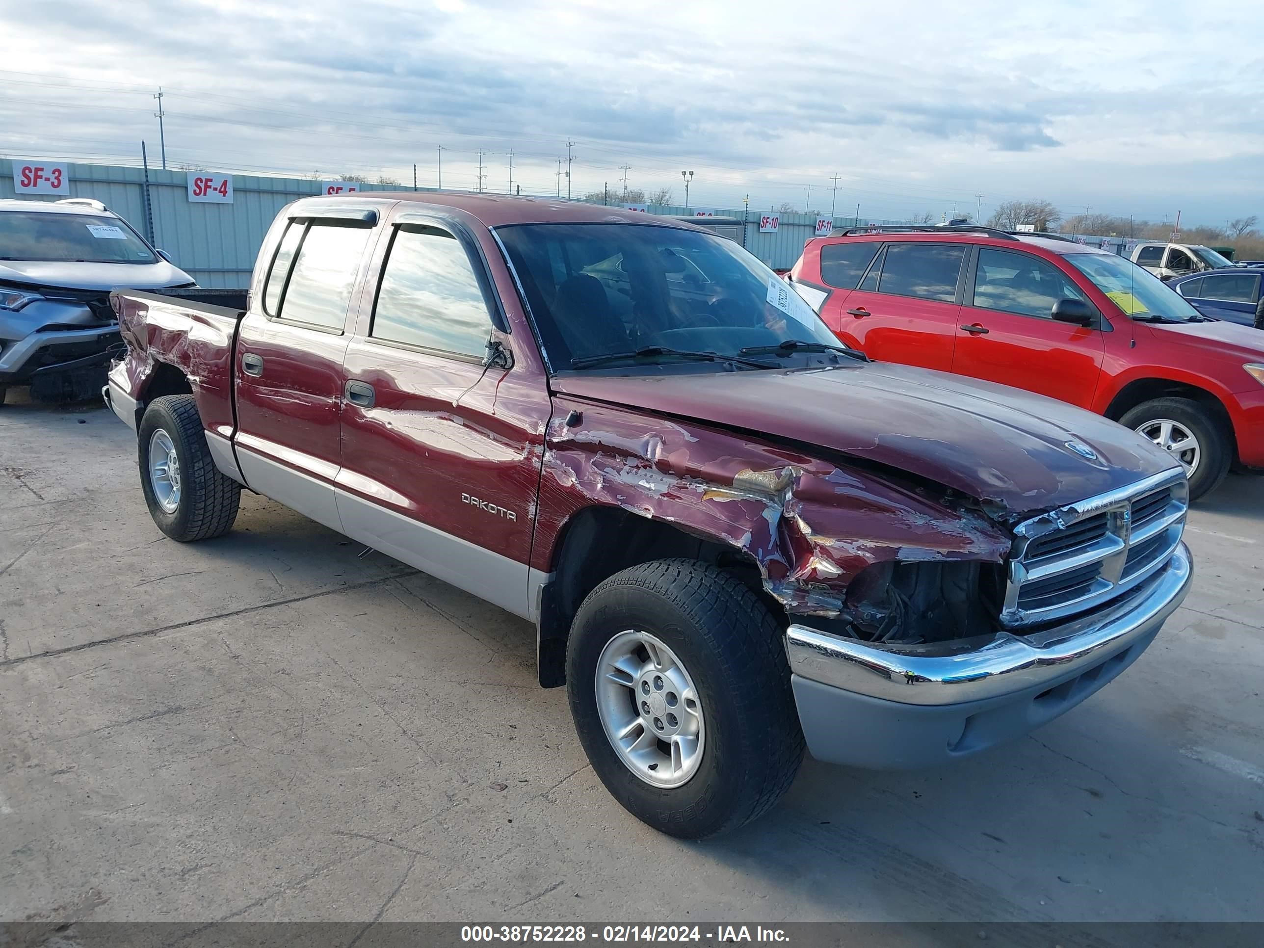 dodge dakota 2000 1b7gl2an4ys607790