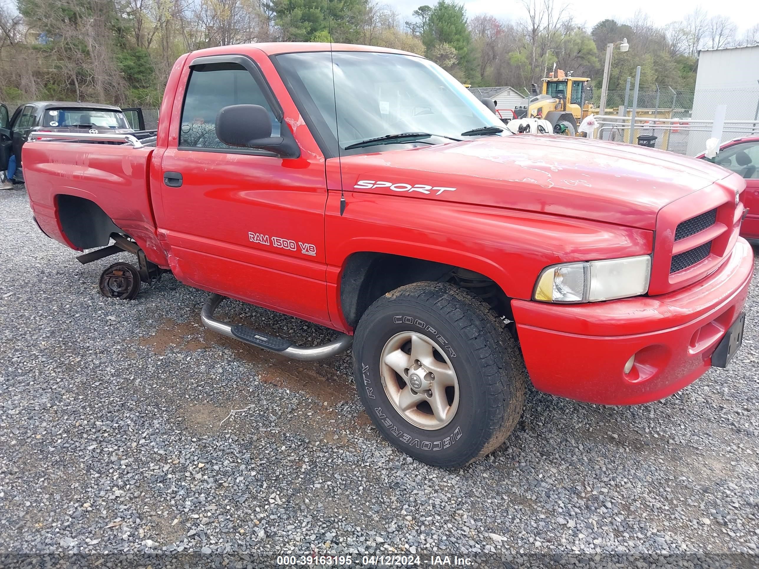 dodge ram 2000 1b7hf16z6ys623510