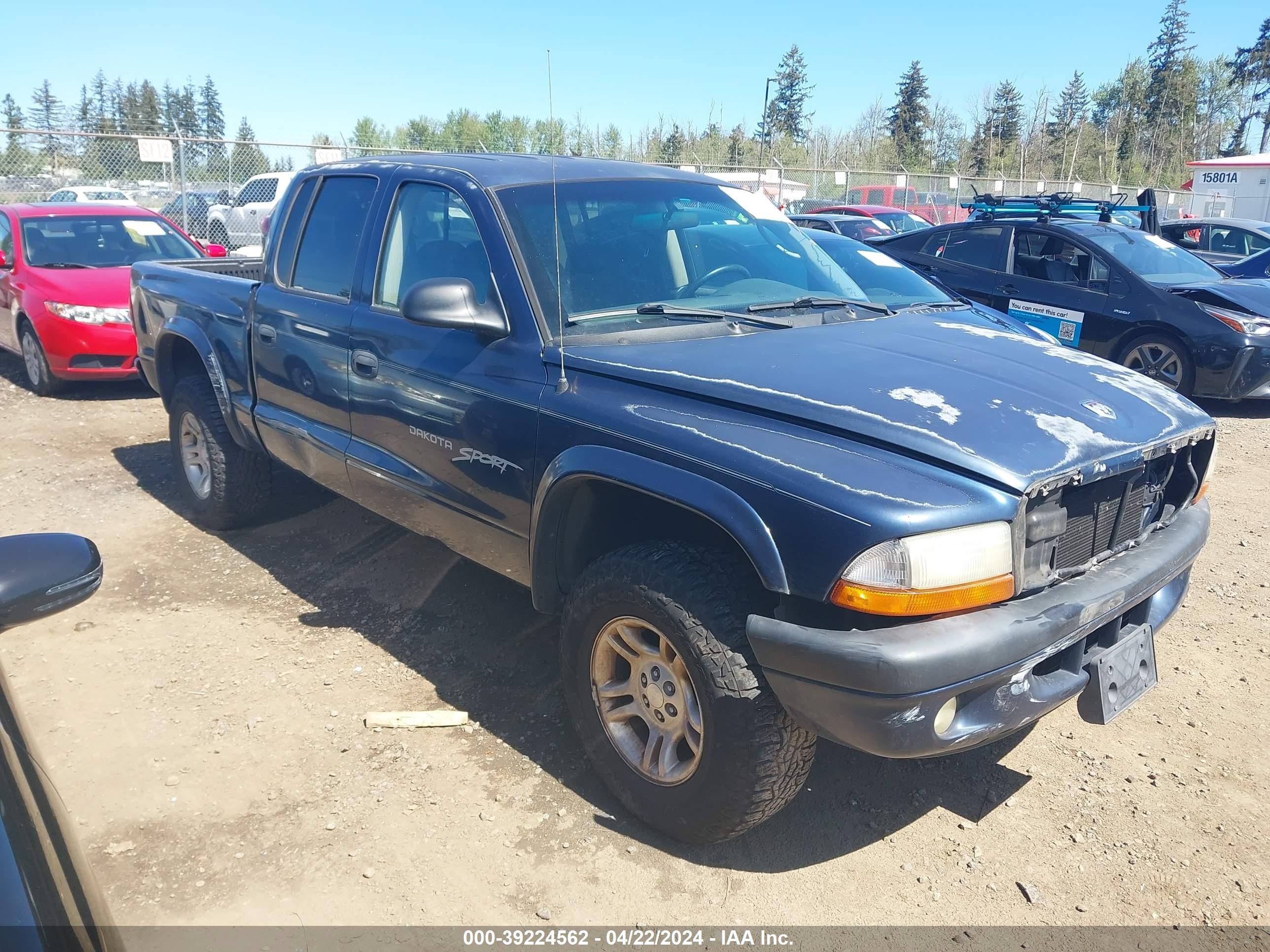 dodge dakota 2001 1b7hg2an81s316739