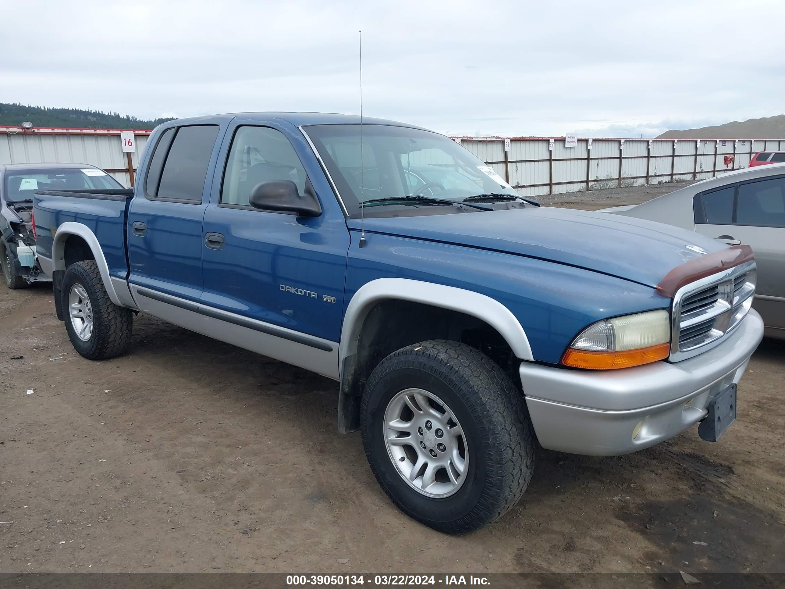 dodge dakota 2002 1b7hg48n12s548876