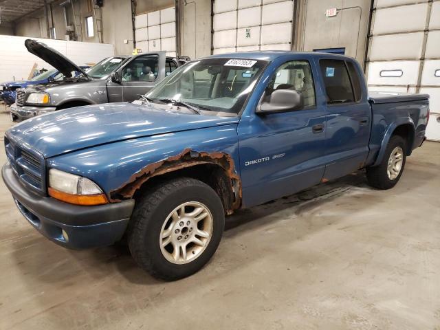 dodge dakota 2002 1b7hl38x72s561980