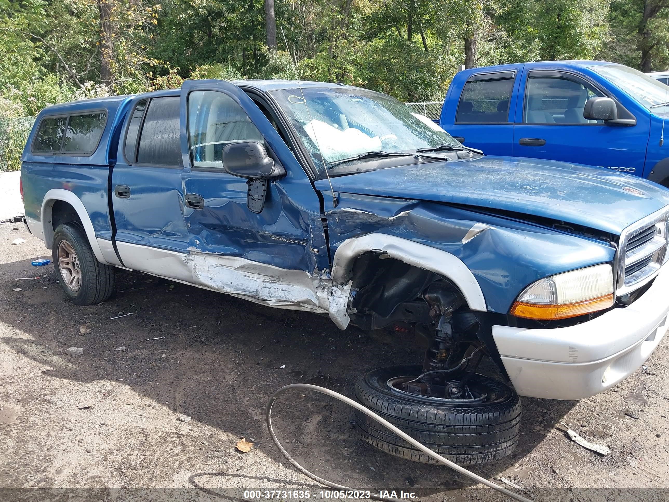 dodge dakota 2002 1b7hl48nx2s543932