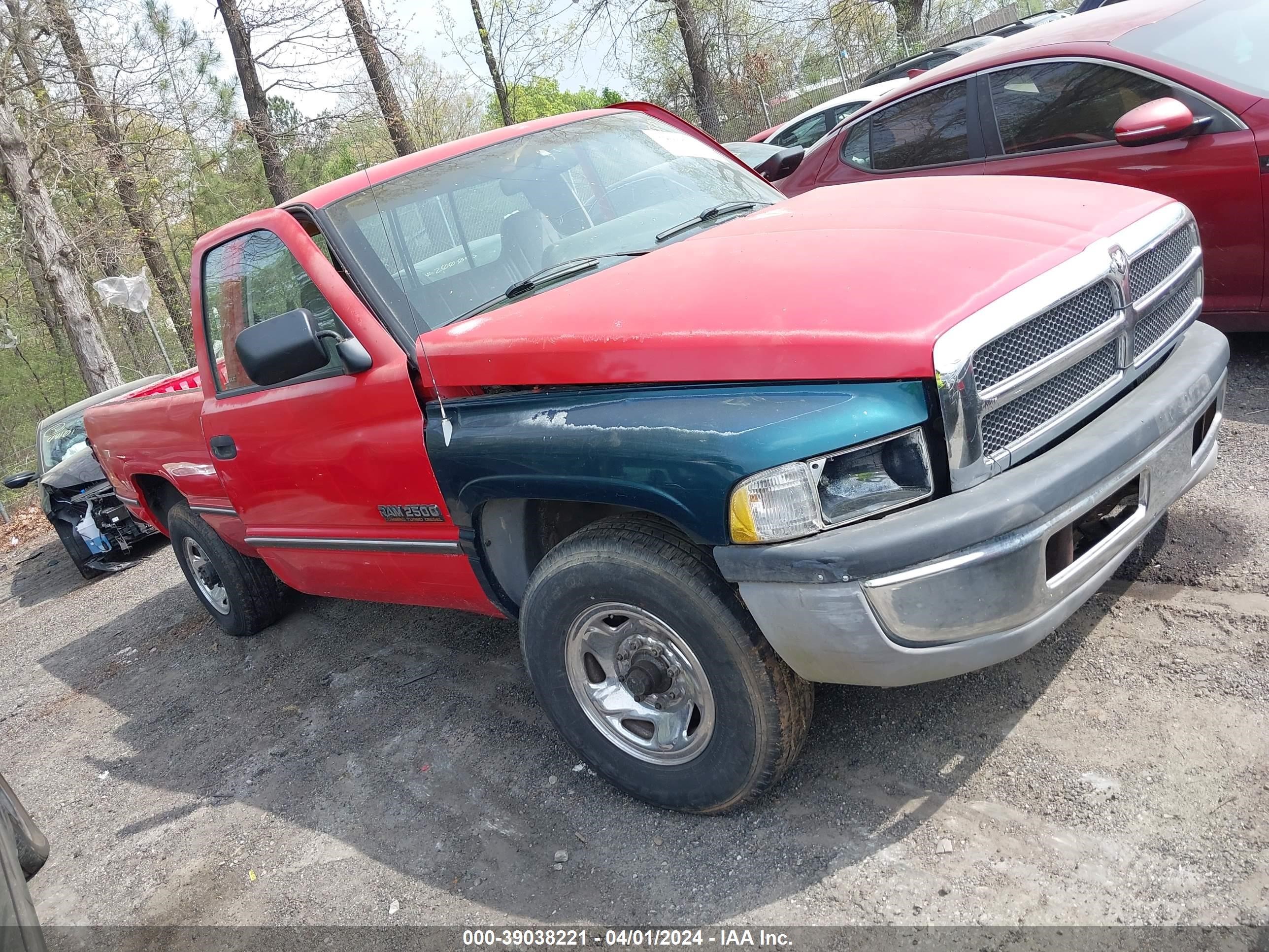 dodge ram 1995 1b7kc26c6ss193808