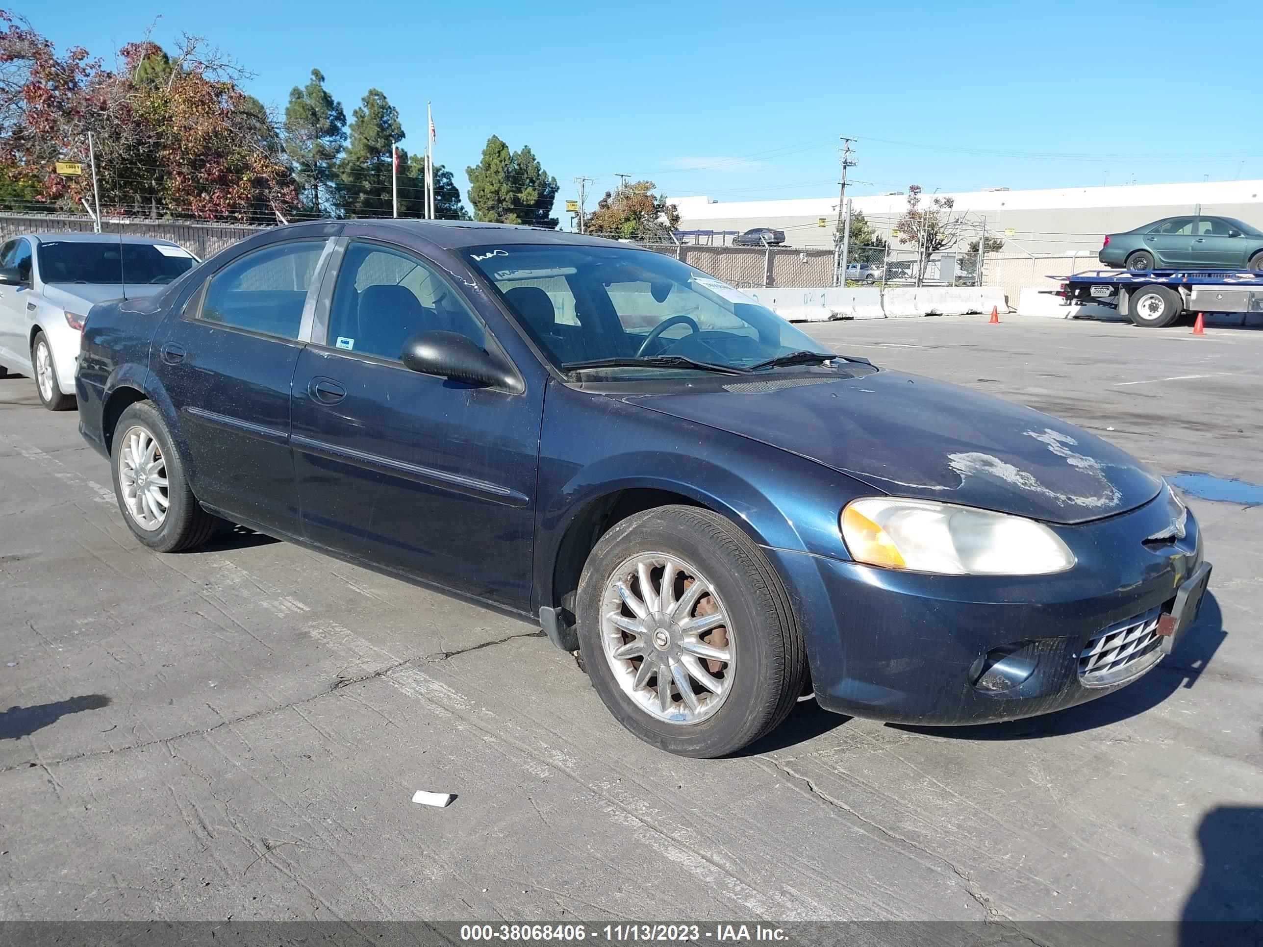 chrysler sebring 2002 1c3al56rx2n189846