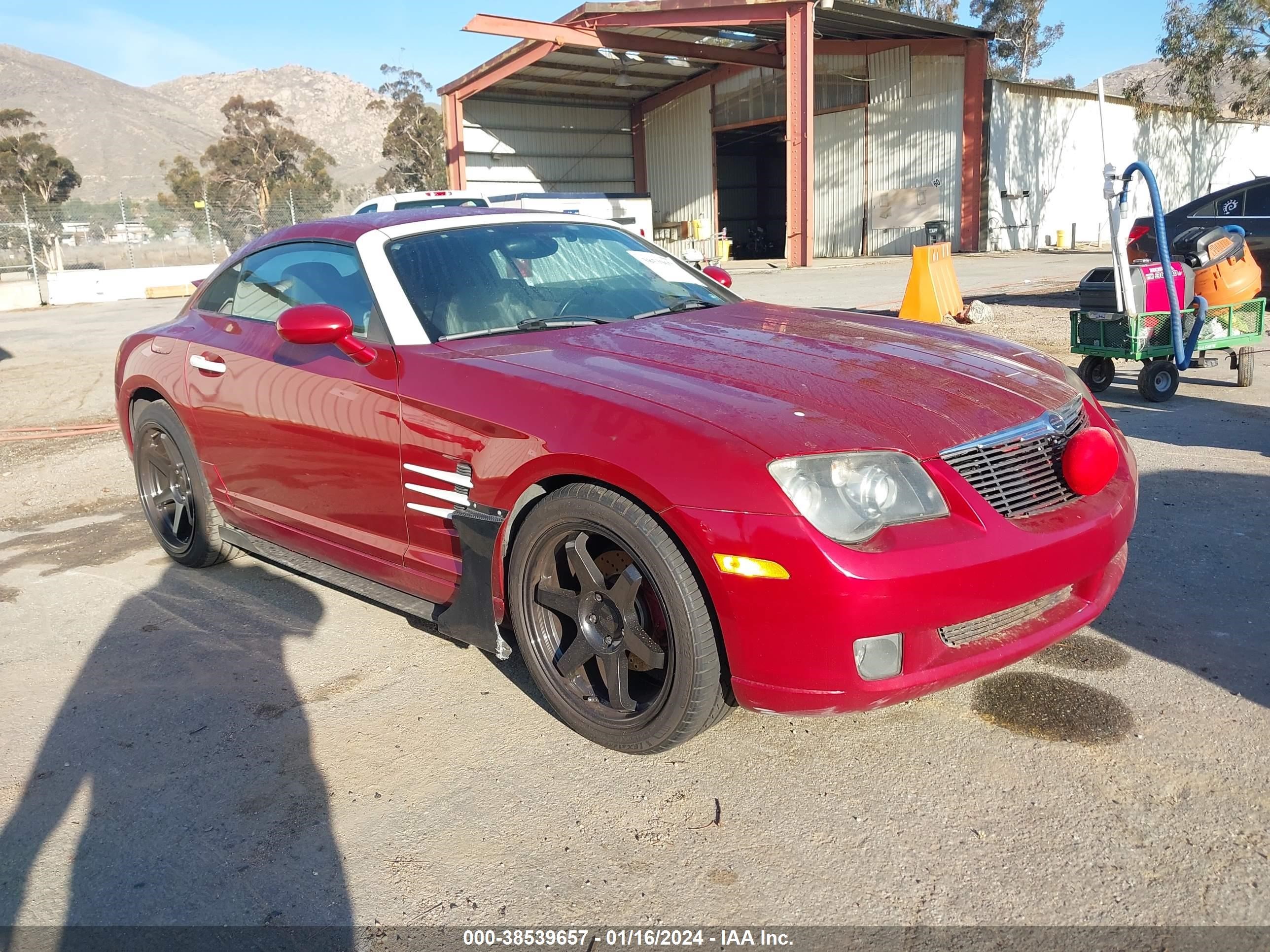 chrysler crossfire 2004 1c3an69l34x013526