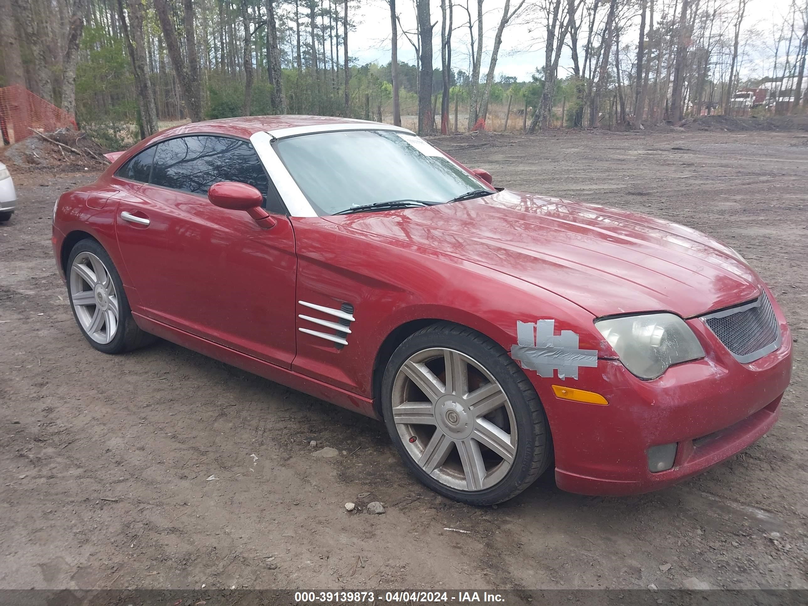 chrysler crossfire 2004 1c3an69l64x009129