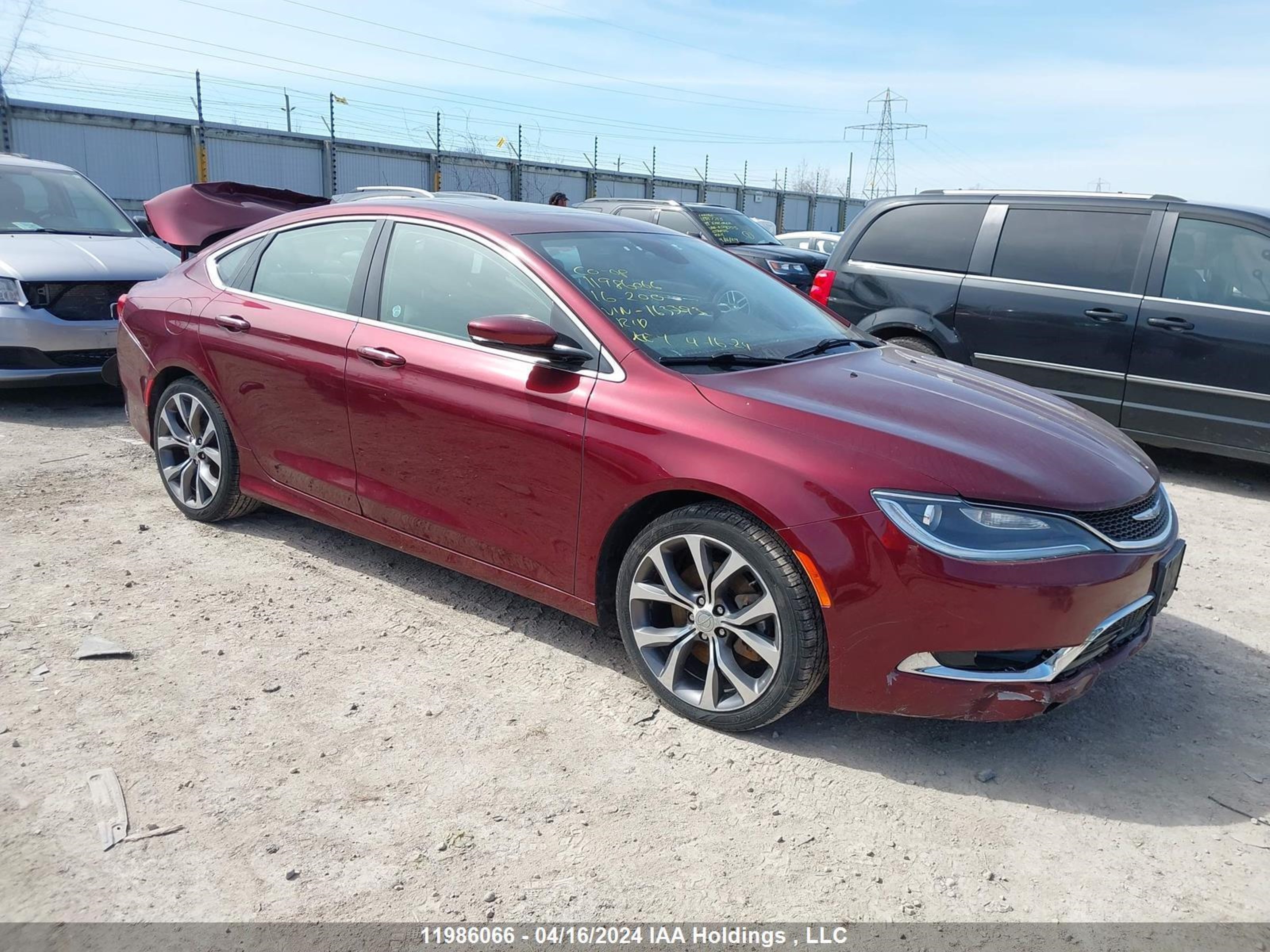 chrysler 200 2016 1c3ccccg2gn163393