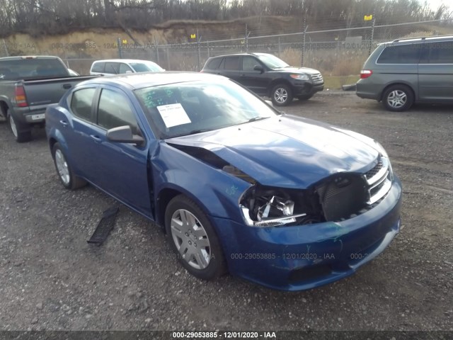 dodge avenger 2013 1c3cdzabxdn752033