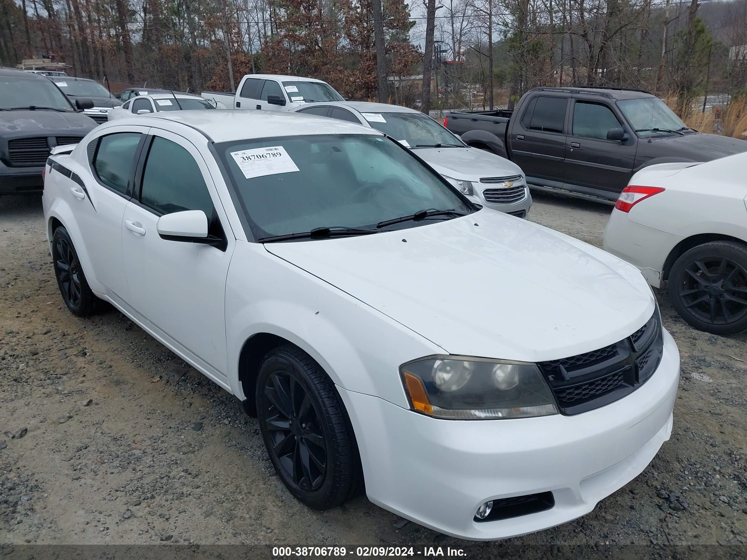 dodge avenger 2013 1c3cdzcb4dn664477