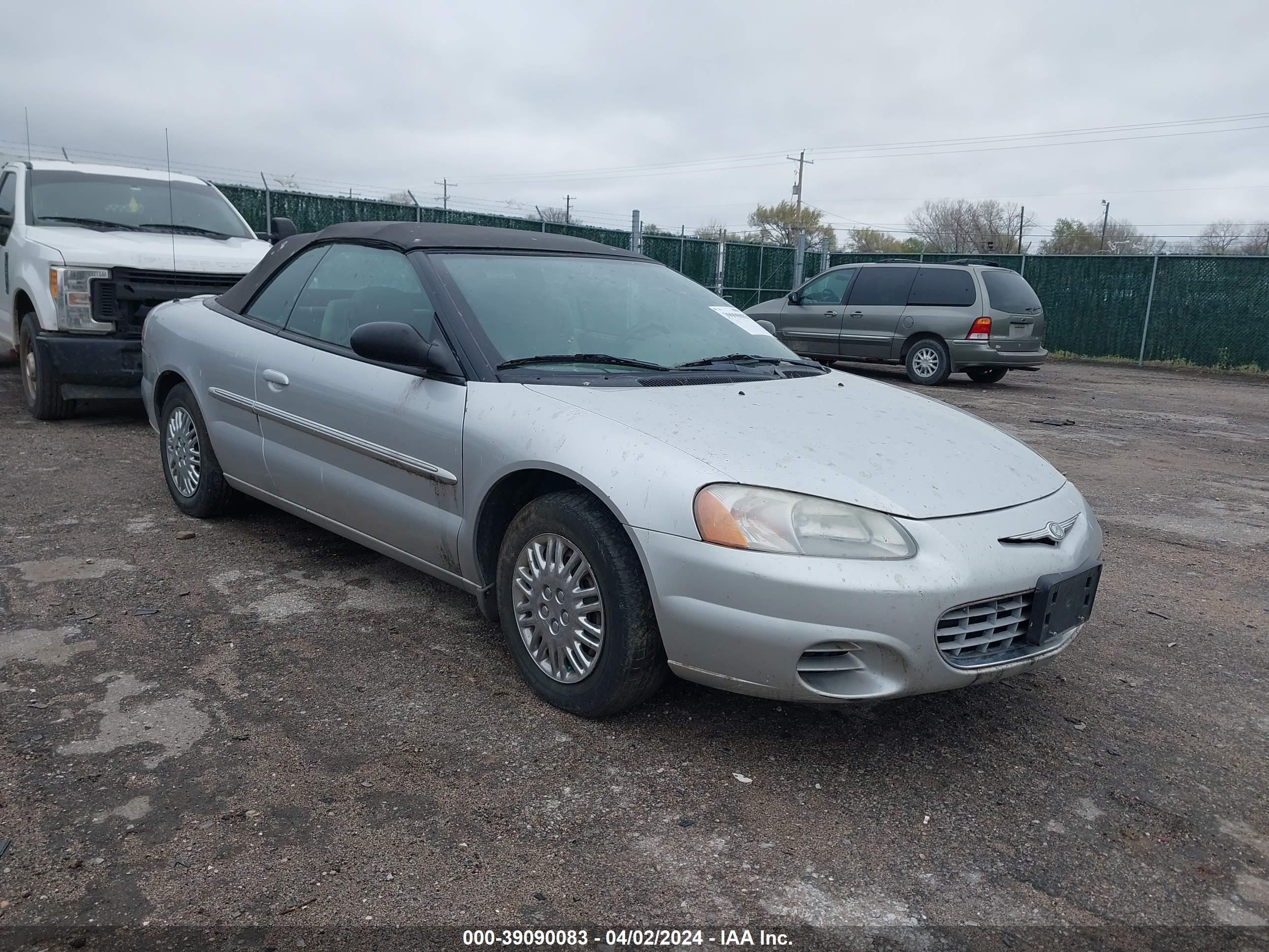 chrysler sebring 2002 1c3el45r72n324732