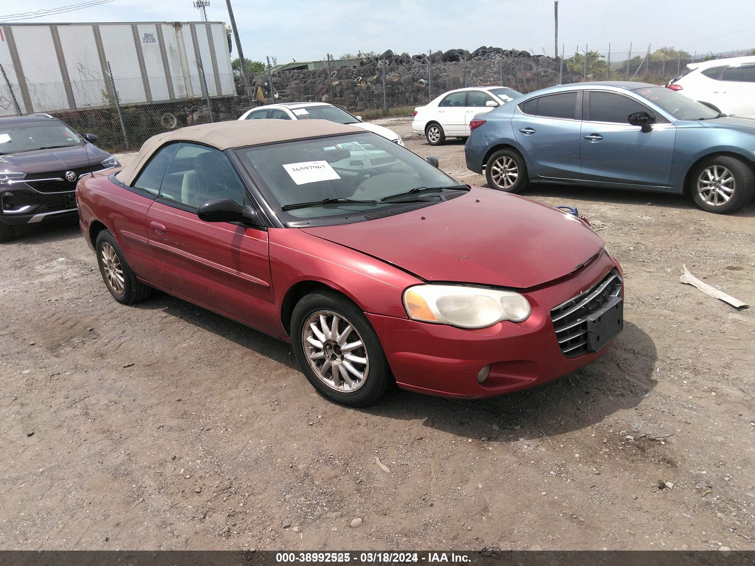 chrysler sebring 2006 1c3el55r06n287907