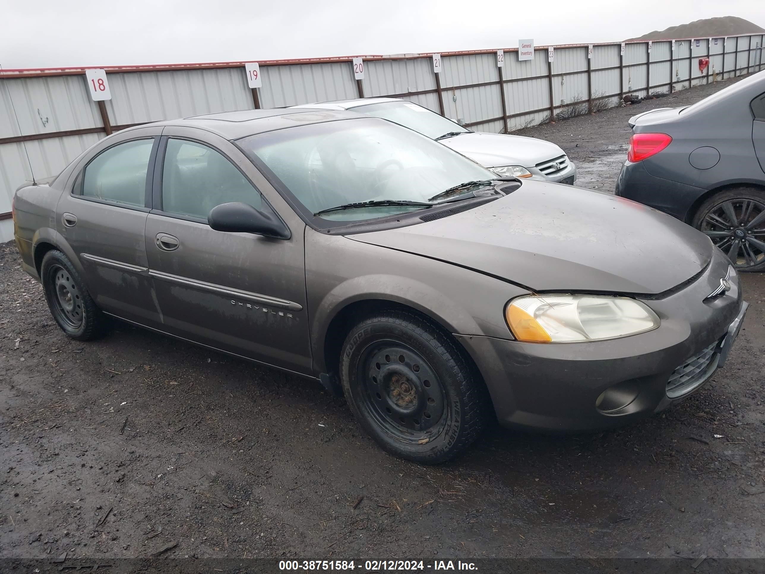 chrysler sebring 2001 1c3el56u11n593851