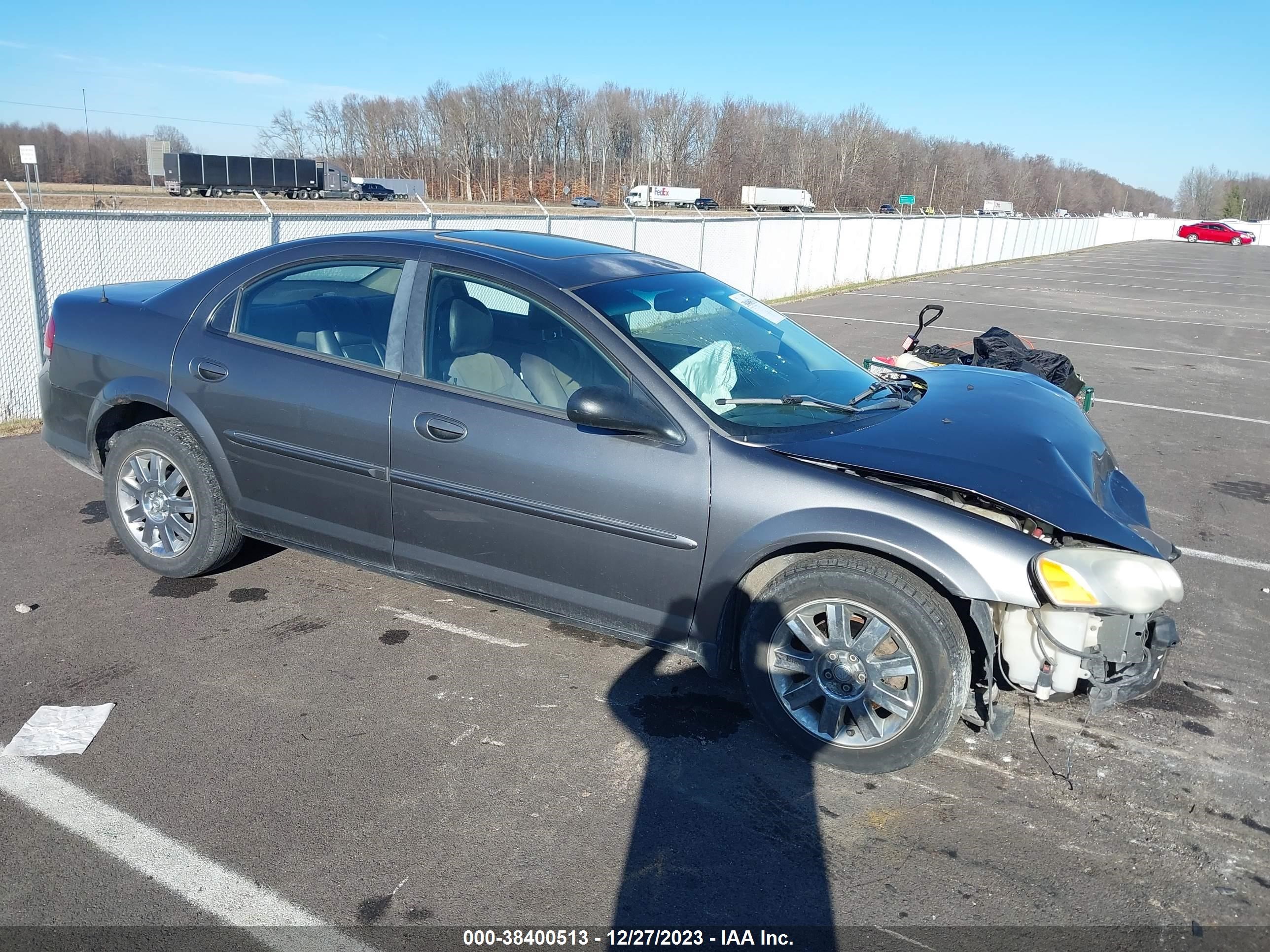 chrysler sebring 2005 1c3el66r75n620431