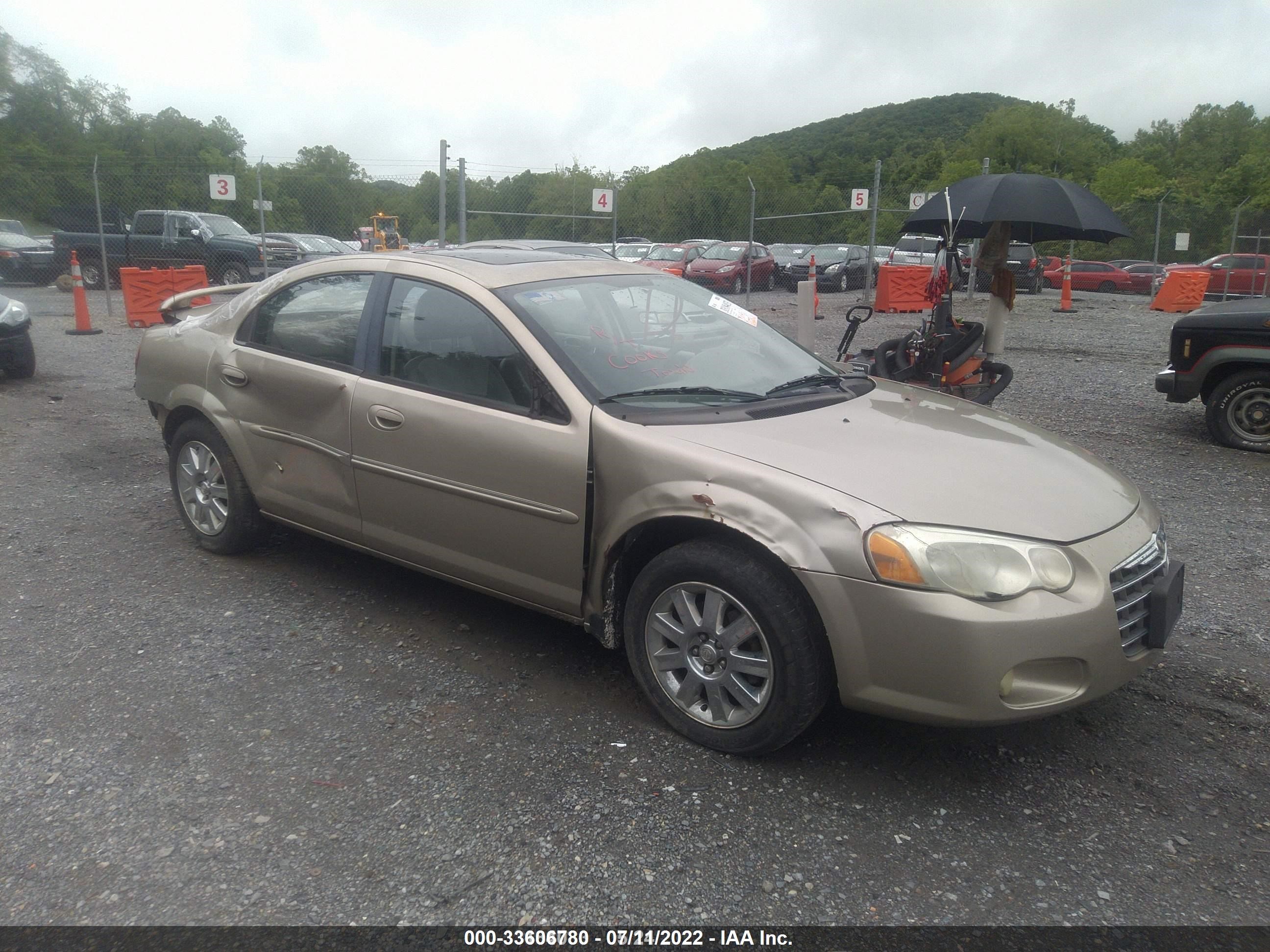 chrysler sebring 2004 1c3el66r84n243333