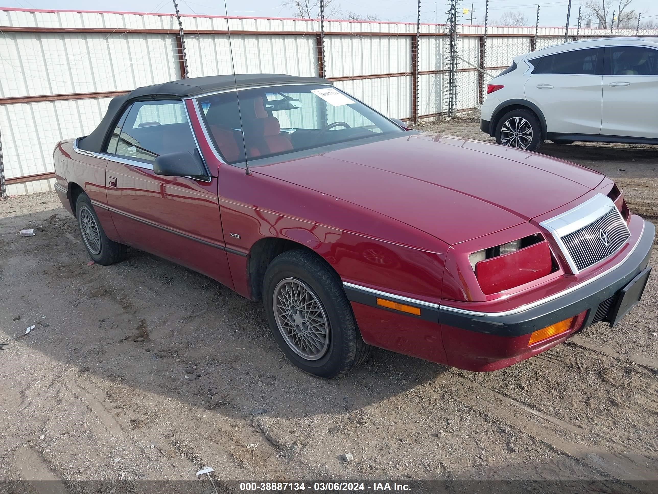 chrysler le baron 1991 1c3xj4534mg111030