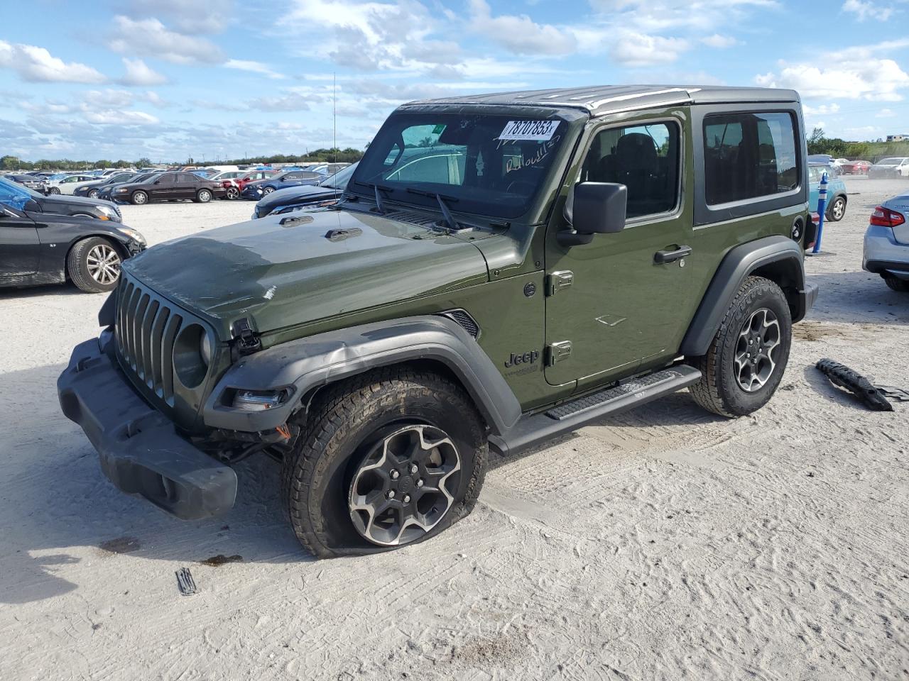 jeep wrangler 2021 1c4gjxan4mw722508