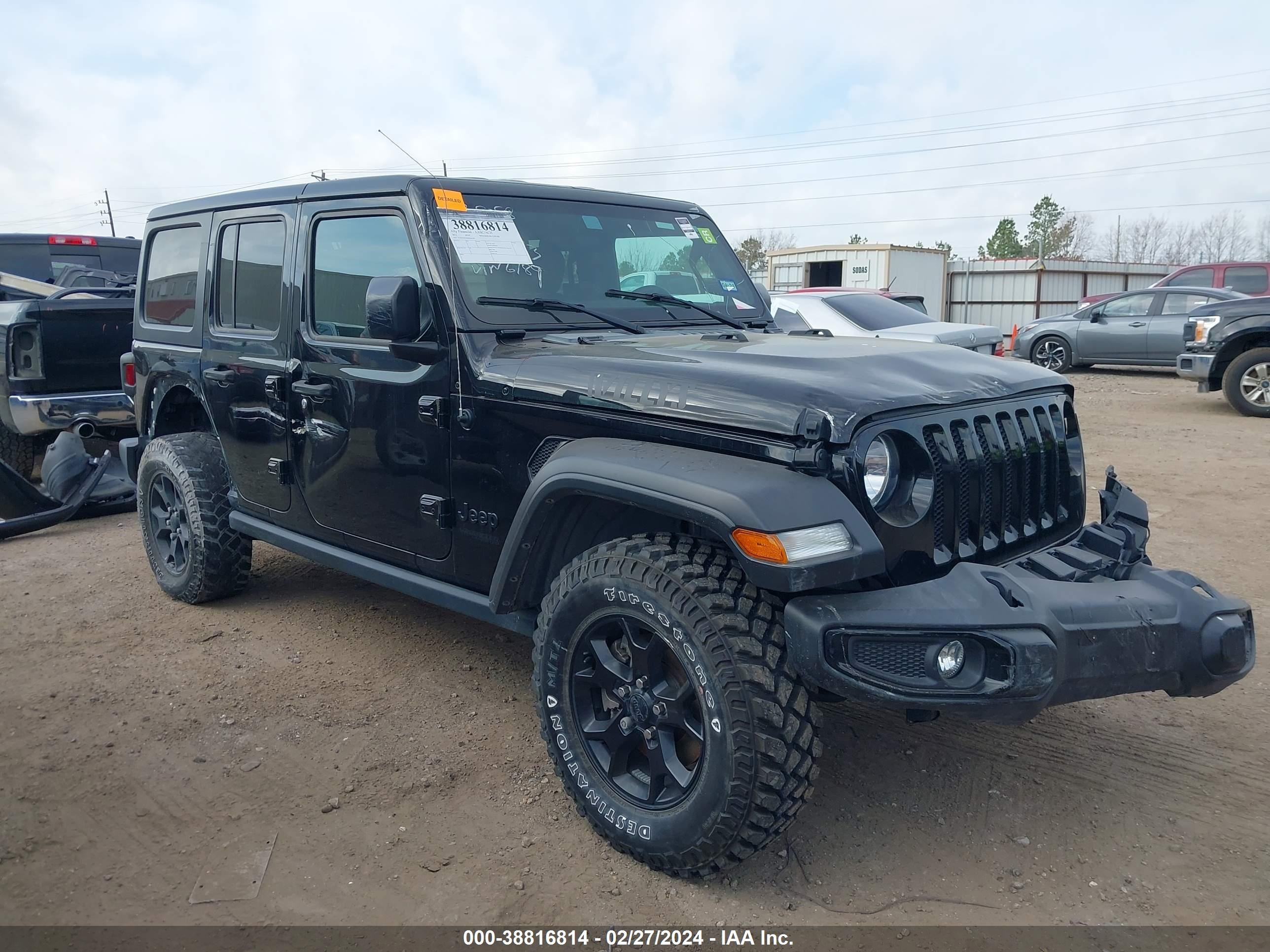 jeep wrangler 2021 1c4hjxdg4mw646189