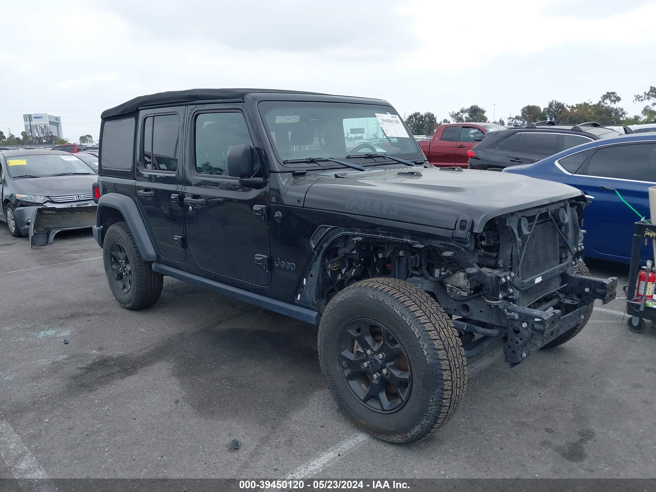 jeep wrangler 2020 1c4hjxdn0lw237183