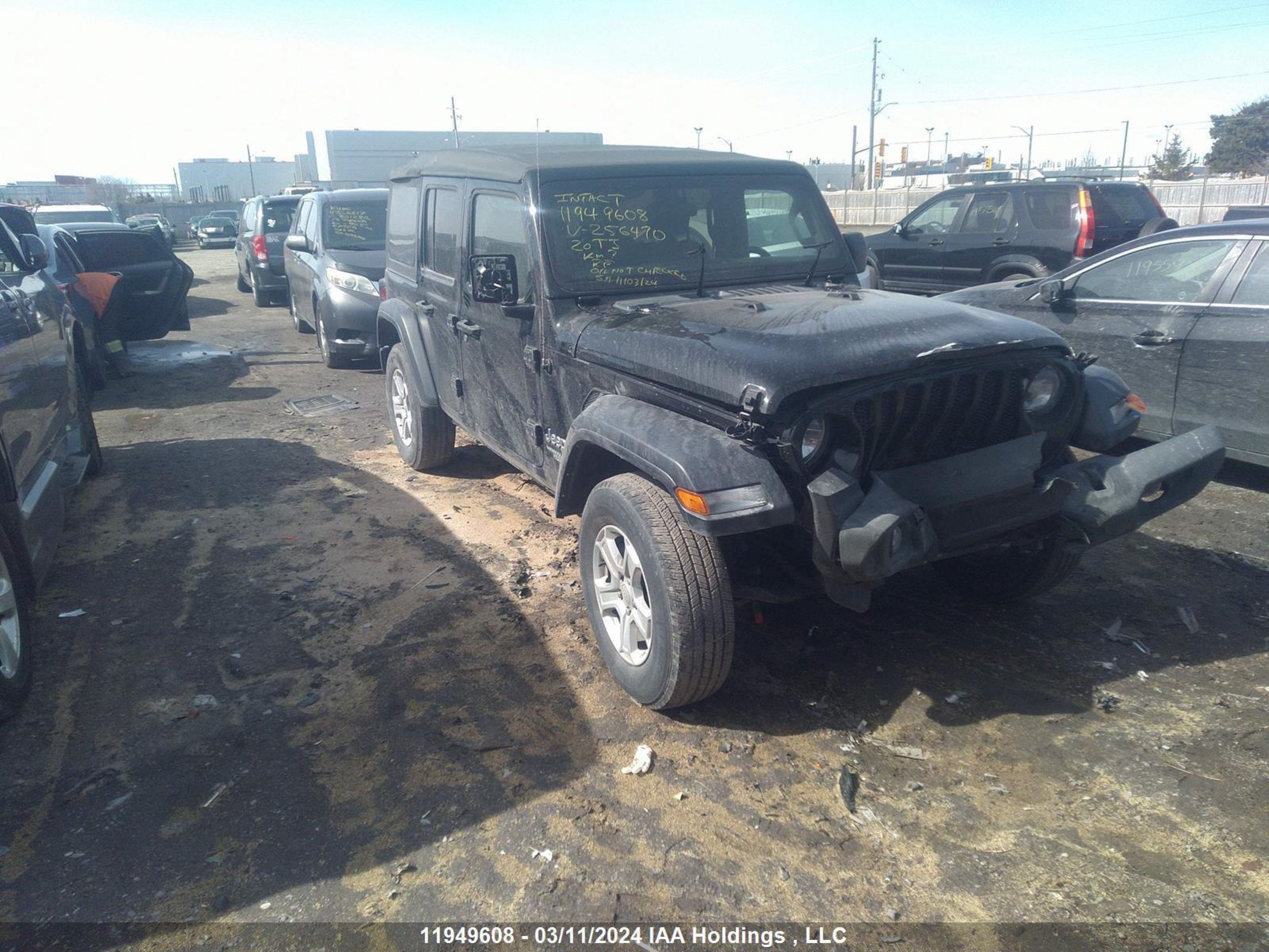 jeep wrangler 2020 1c4hjxdnxlw256470