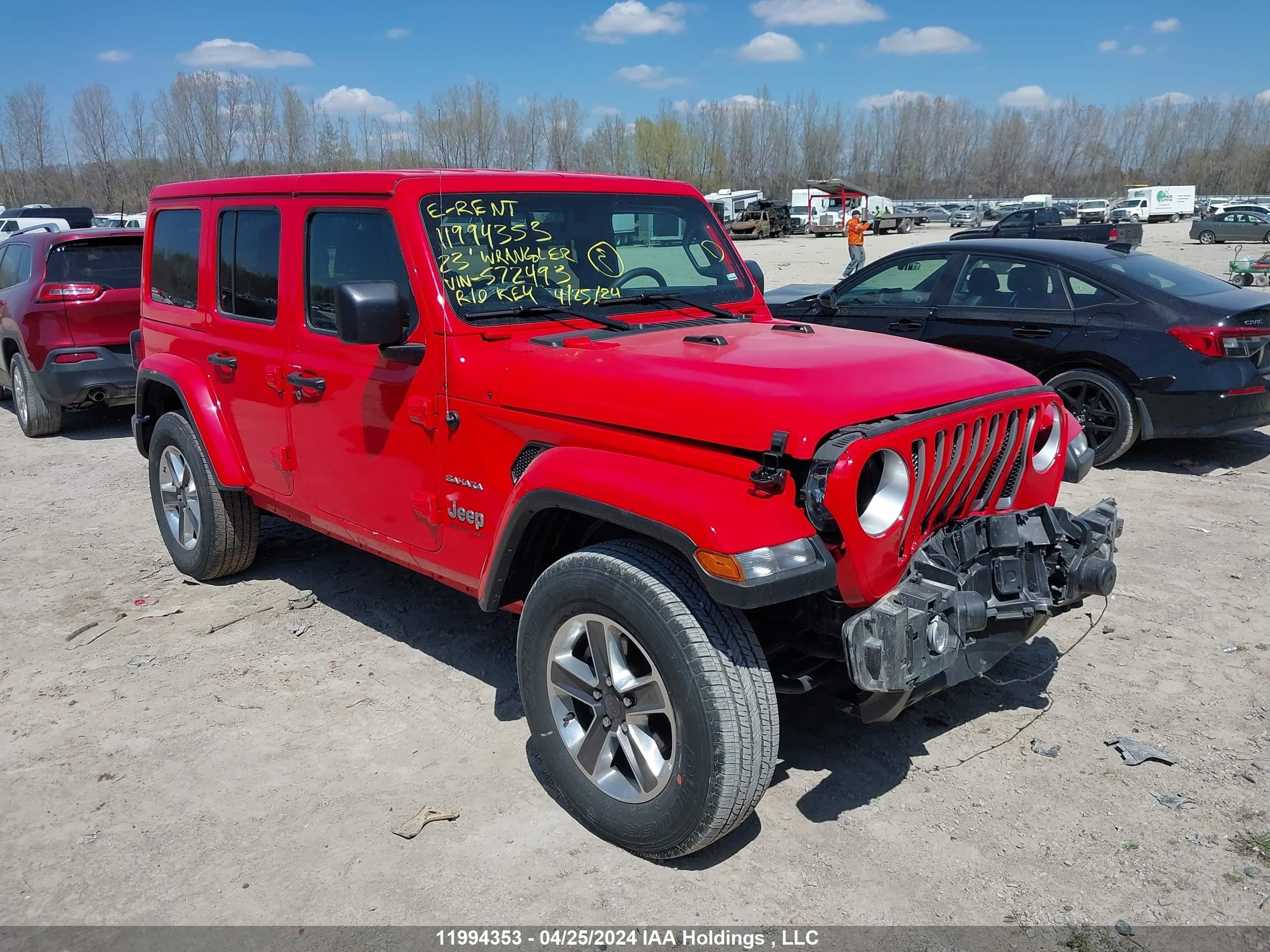 jeep wrangler 2023 1c4hjxen7pw572493