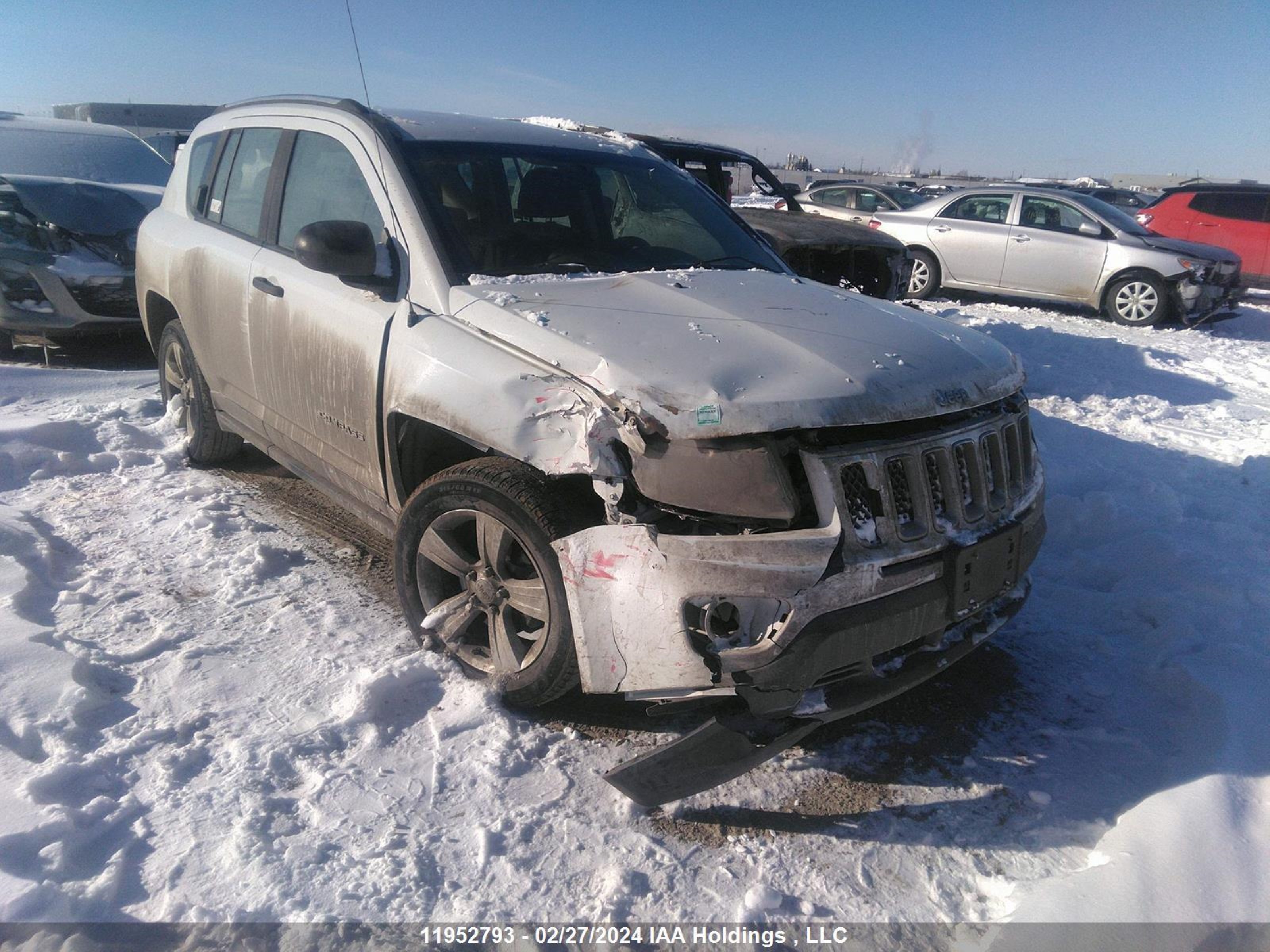 jeep compass 2014 1c4njcabxed531579