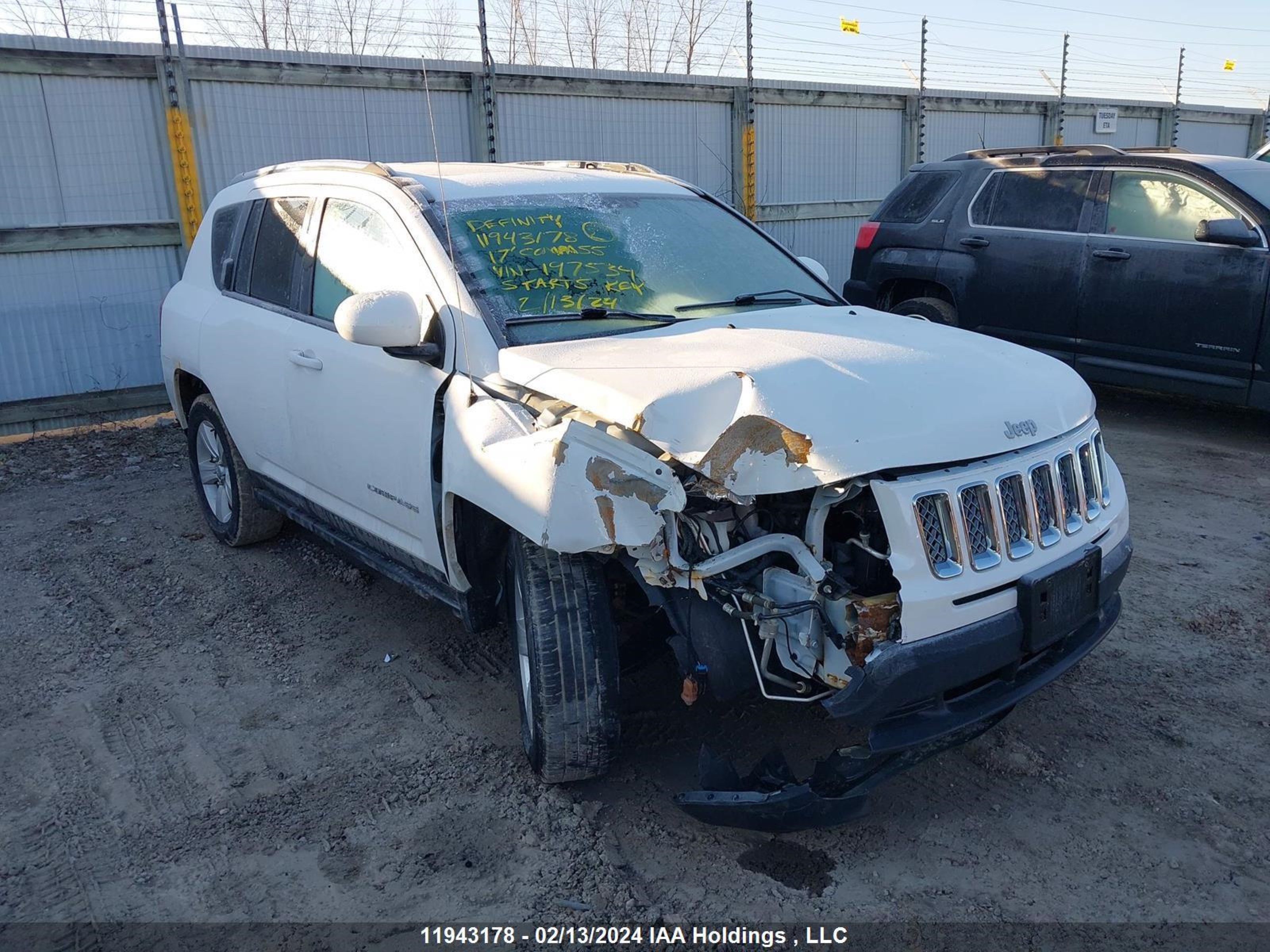 jeep compass 2017 1c4njdab1hd197534