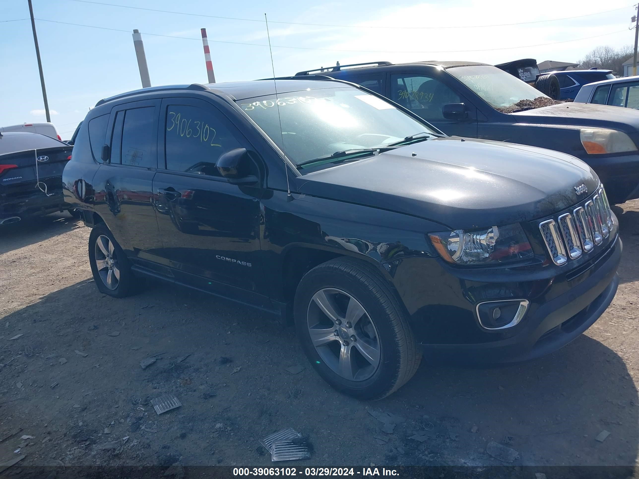 jeep compass 2017 1c4njdebxhd176191