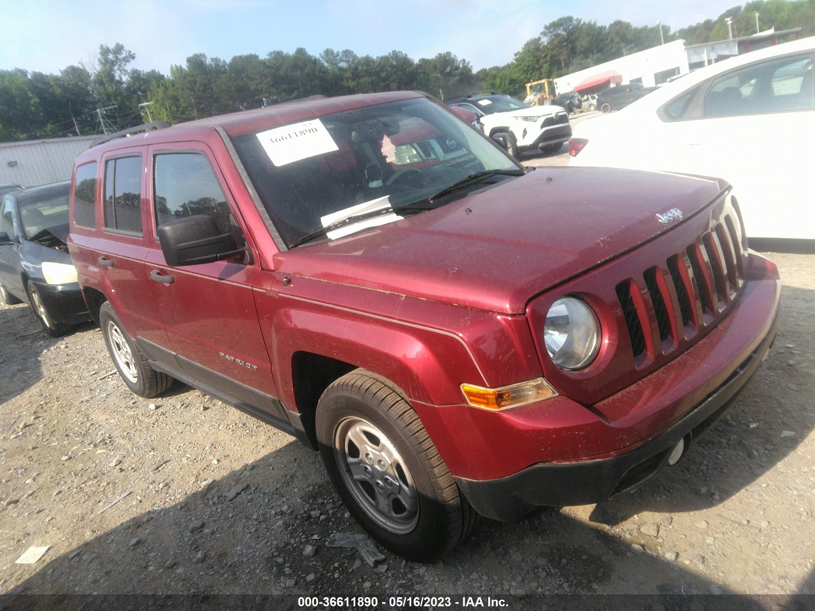 jeep patriot 2016 1c4njpba4gd623092