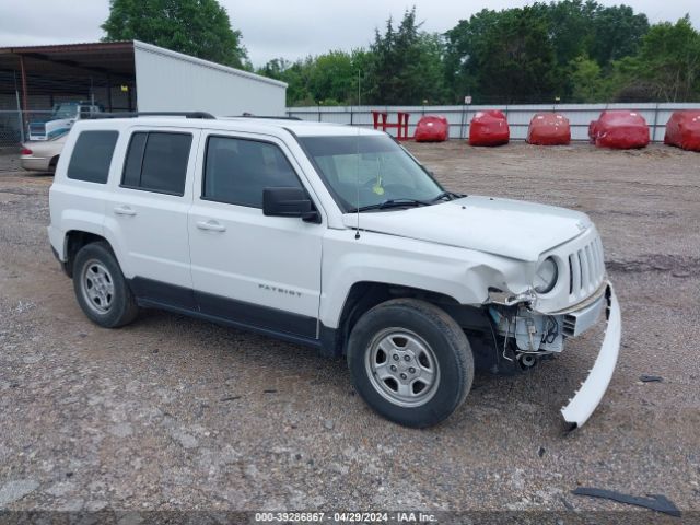 jeep patriot 2016 1c4njpba8gd813669